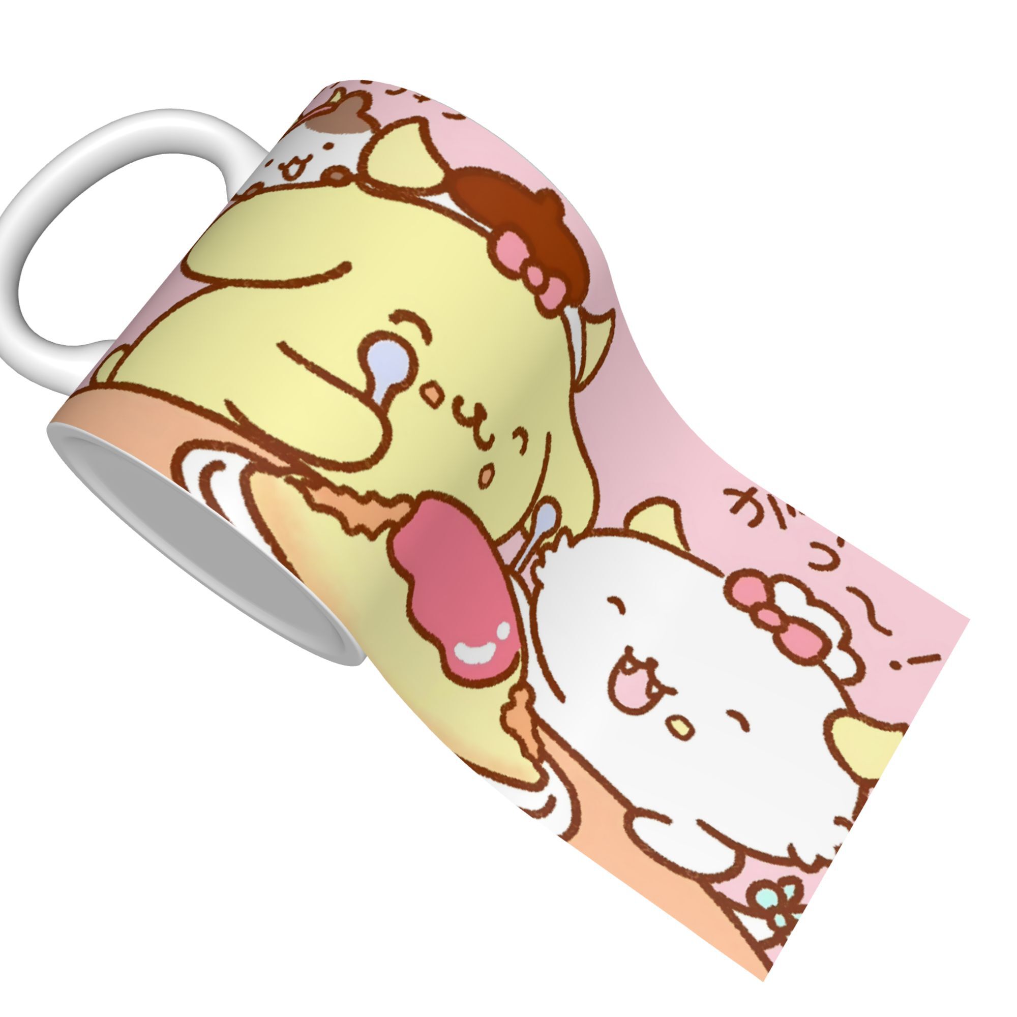  Mouse with Umbrella Music Notes Ceramic Coffee Mug