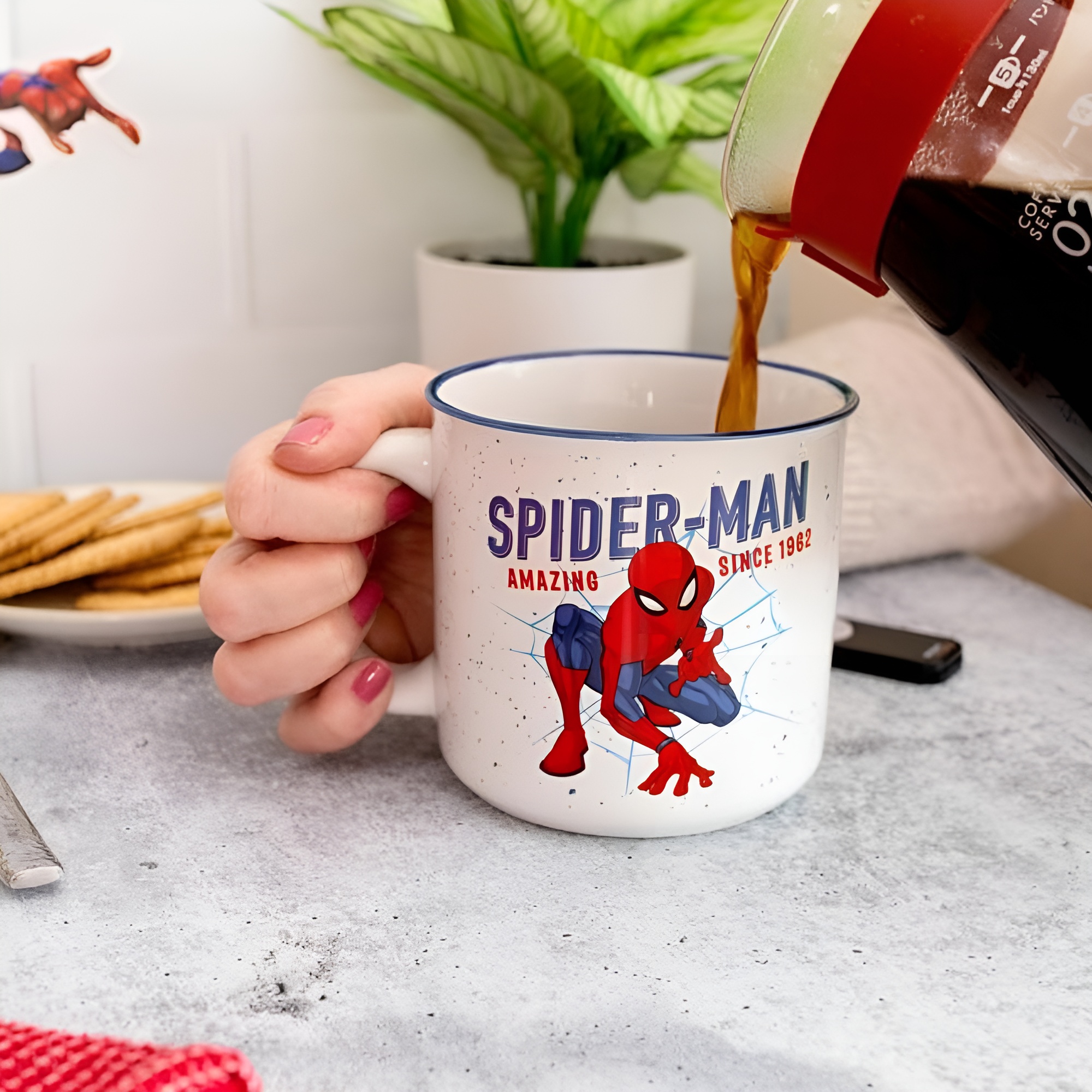  Spider Man "Amazing Since 1962" Ceramic Camper Mug 