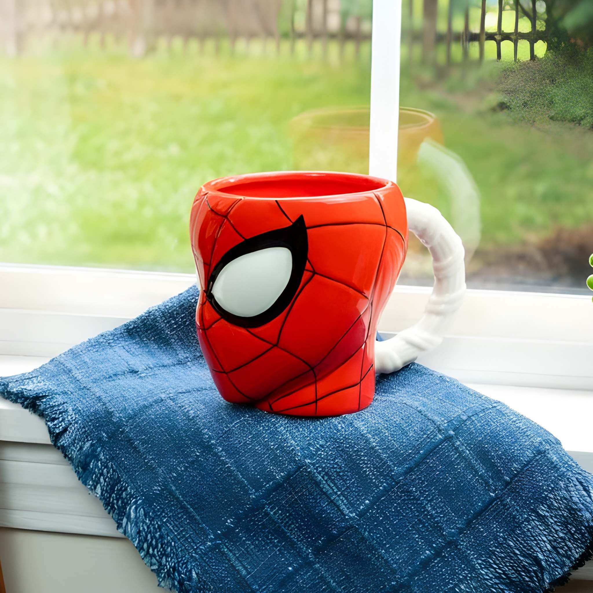  Spider-Man Head 3D Sculpted Ceramic Mug With Web Handle