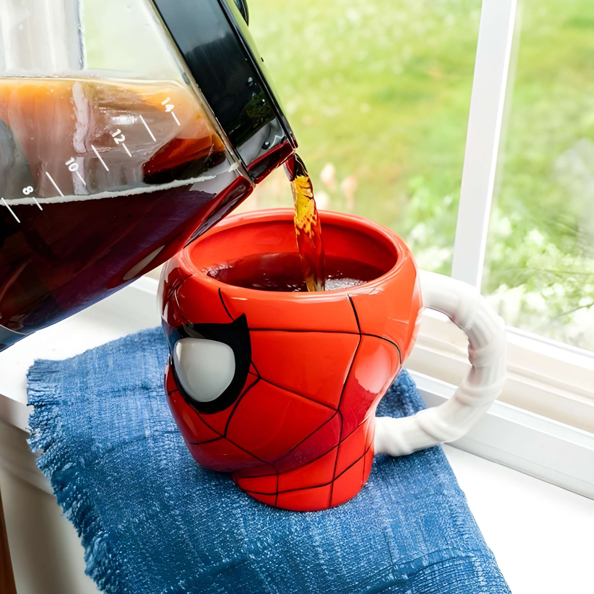  Spider-Man Head 3D Sculpted Ceramic Mug With Web Handle