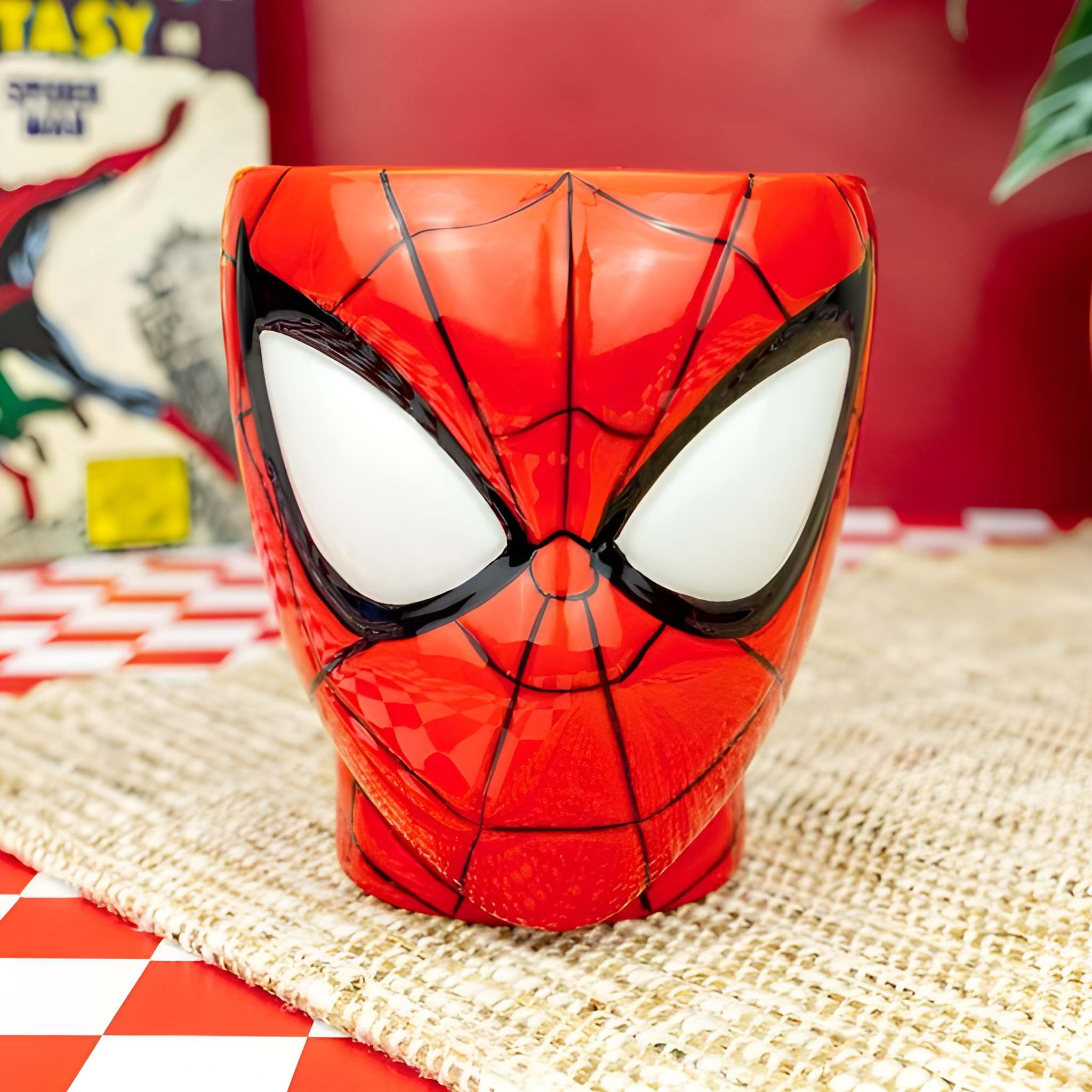  Spider-Man Head 3D Sculpted Ceramic Mug With Web Handle