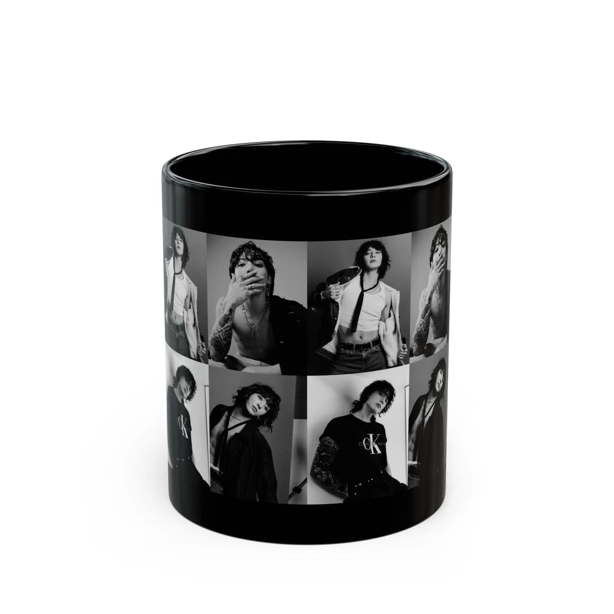 Jungkook Coffee Mug, BTS Coffee Mug, JK 11oz Black Mug