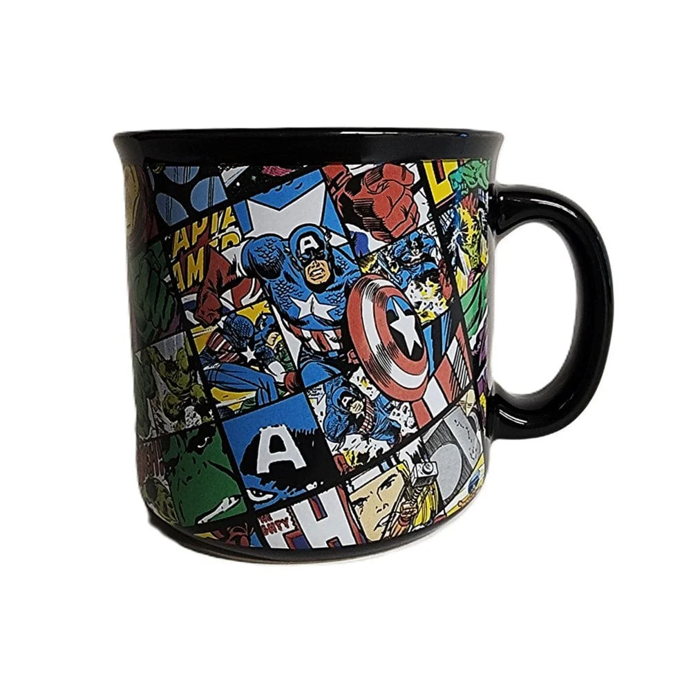 Avengers Retro Comic Book Panels Ceramic Mug 20 Oz