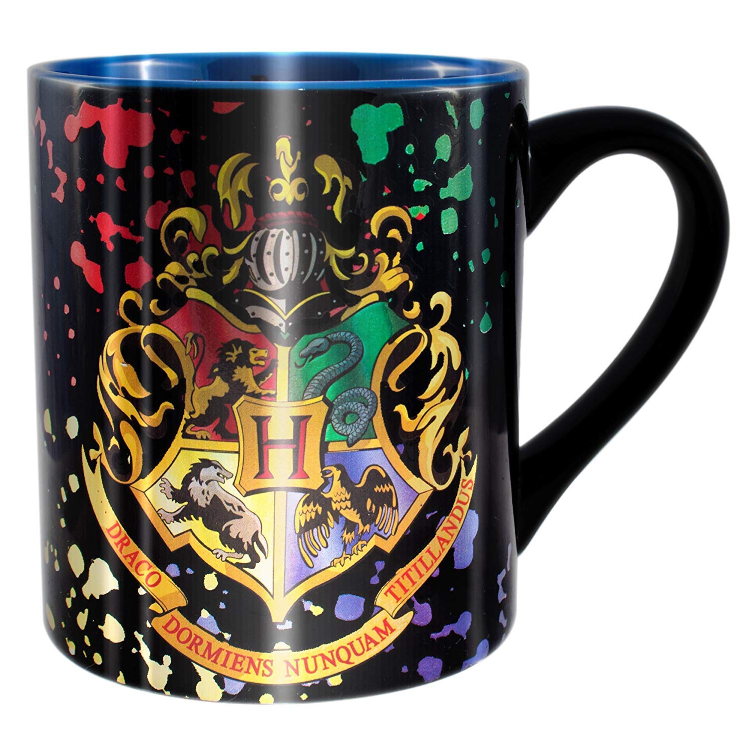 Harry Potter Hogwarts Crest Splatter Ceramic Mug