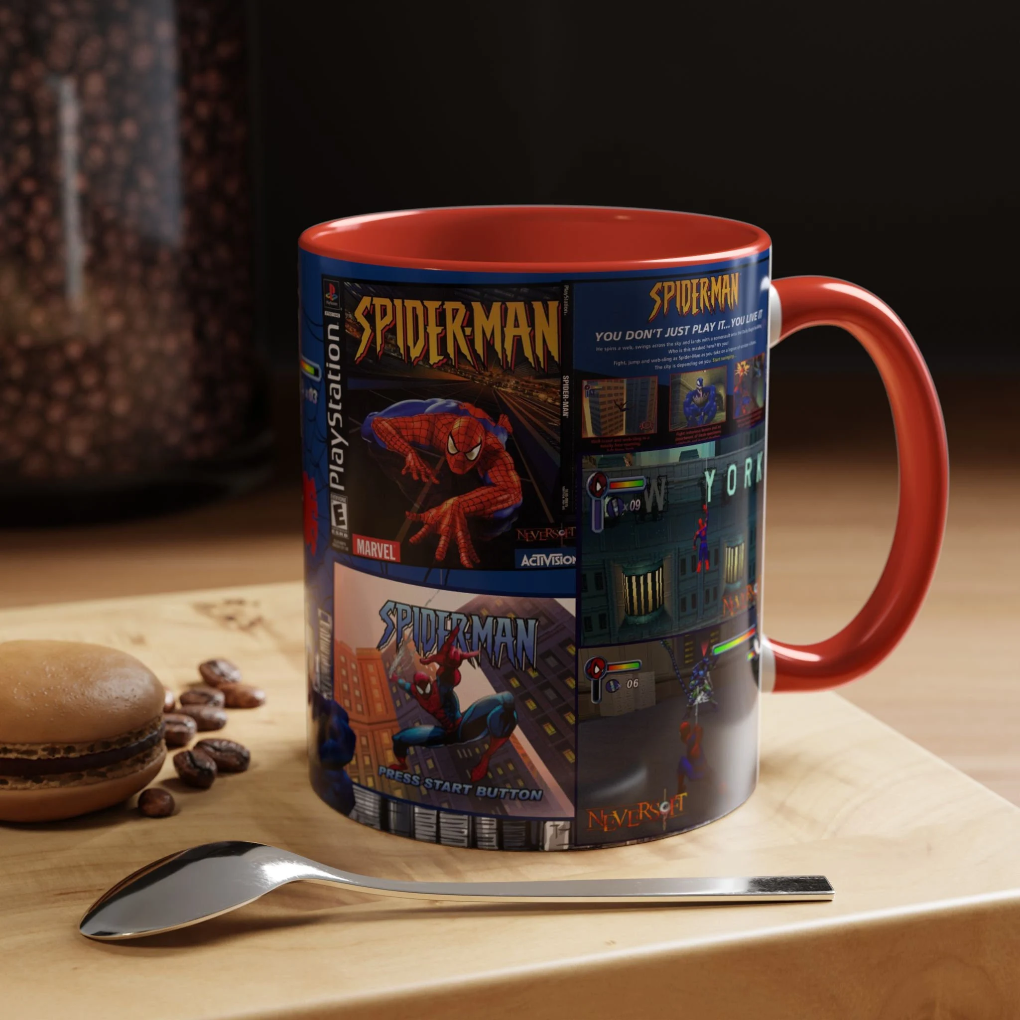 Spider Man Retro Gaming Ceramic Mug