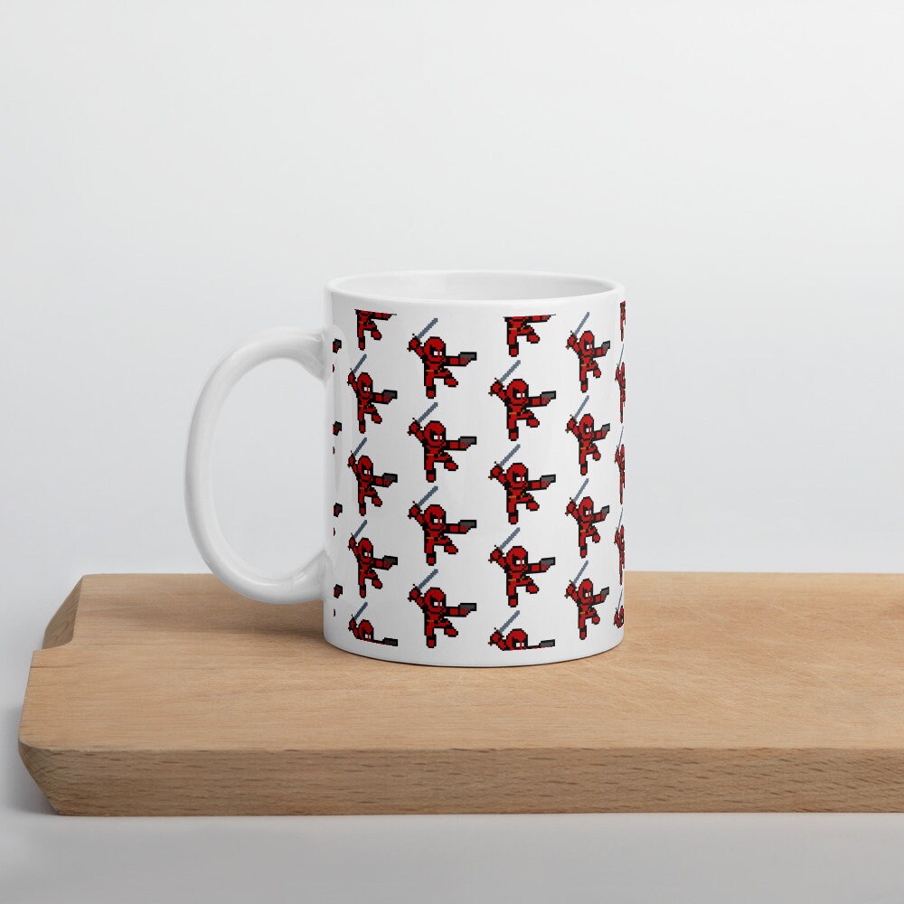 Glossy Vivid Print Deadpool Ceramic Mug