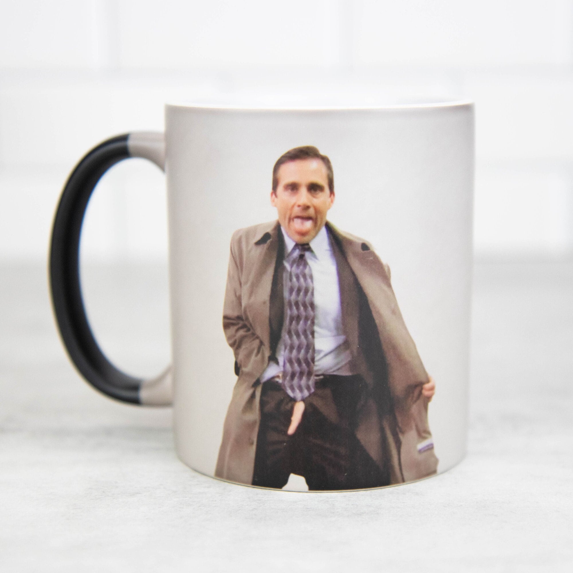 Michael Scott Flashing Scene Ceramic Heat Sensitive Mug Front View