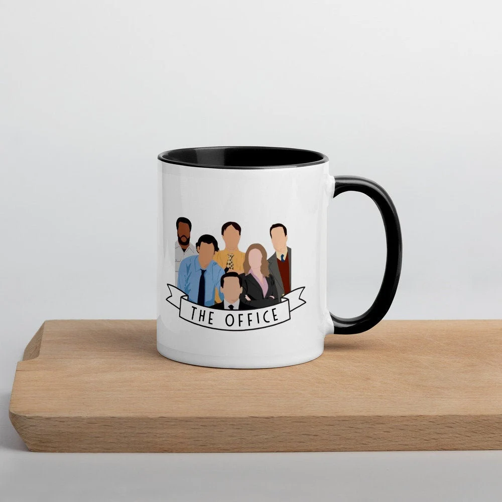 The Office Cast Minimalist Character Ceramic Mug 11oz