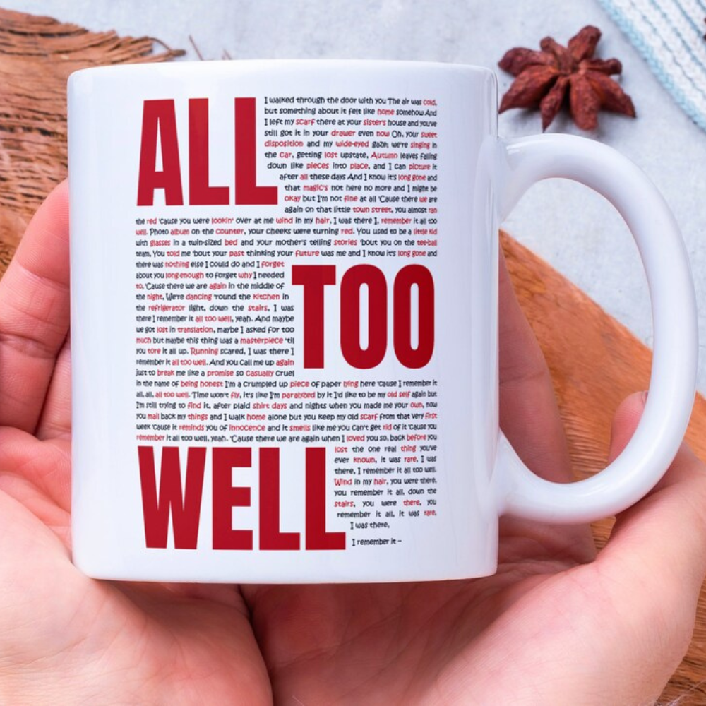 All Too Well Lyrics Song - TayLor's Version Mug