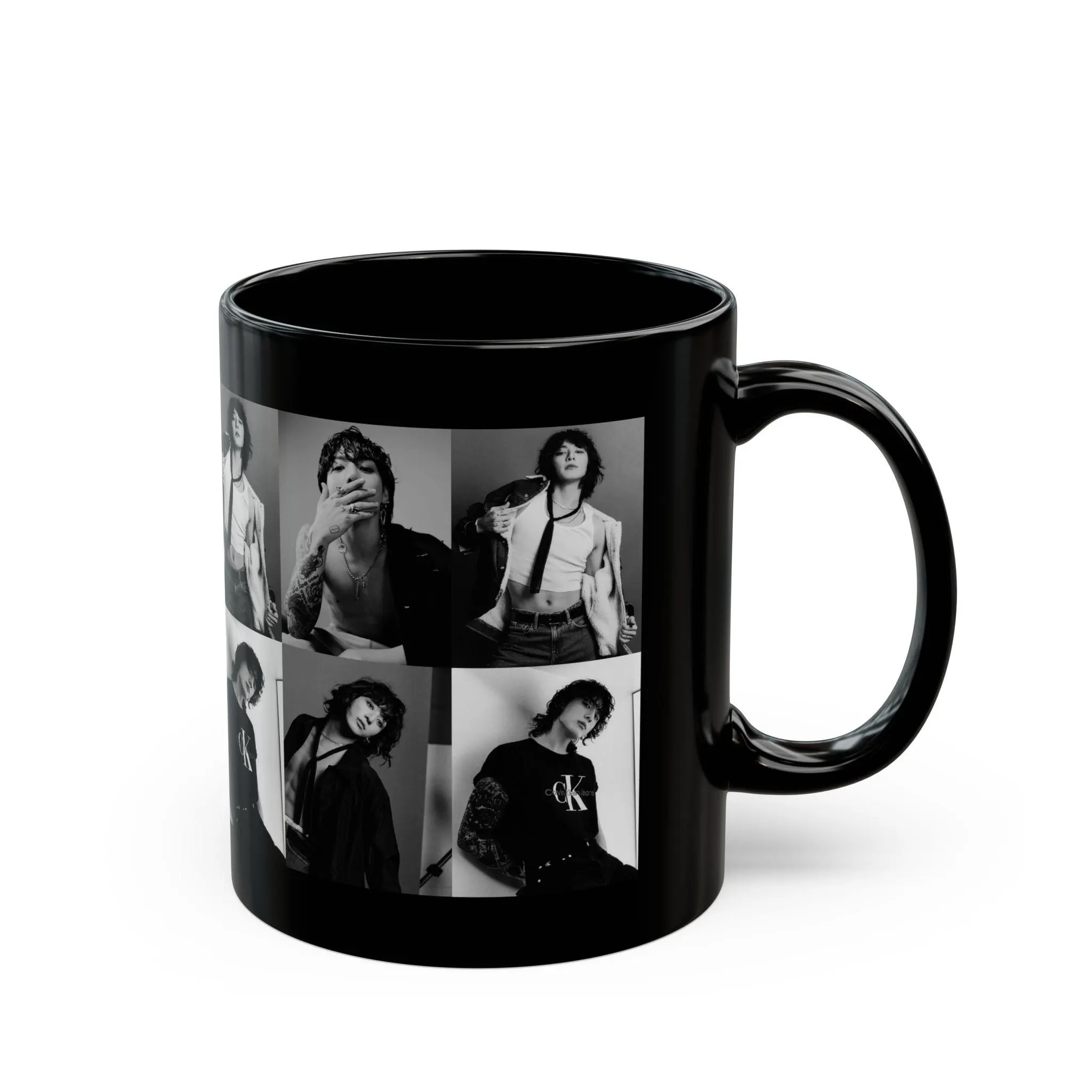 Jungkook Coffee Mug, BTS Coffee Mug, JK 11oz Black Mug