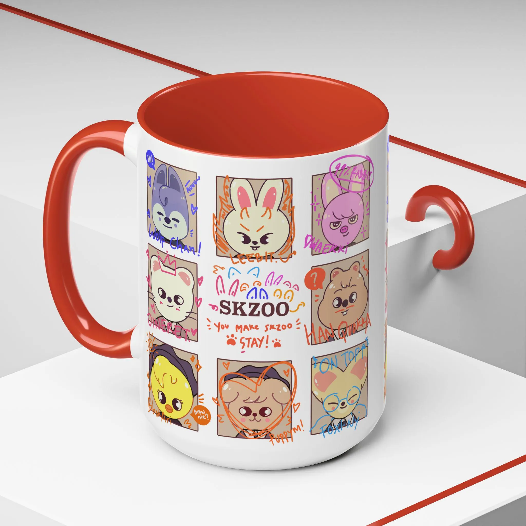 Skzoo Animal Characters Ceramic Coffee Mug 15oz