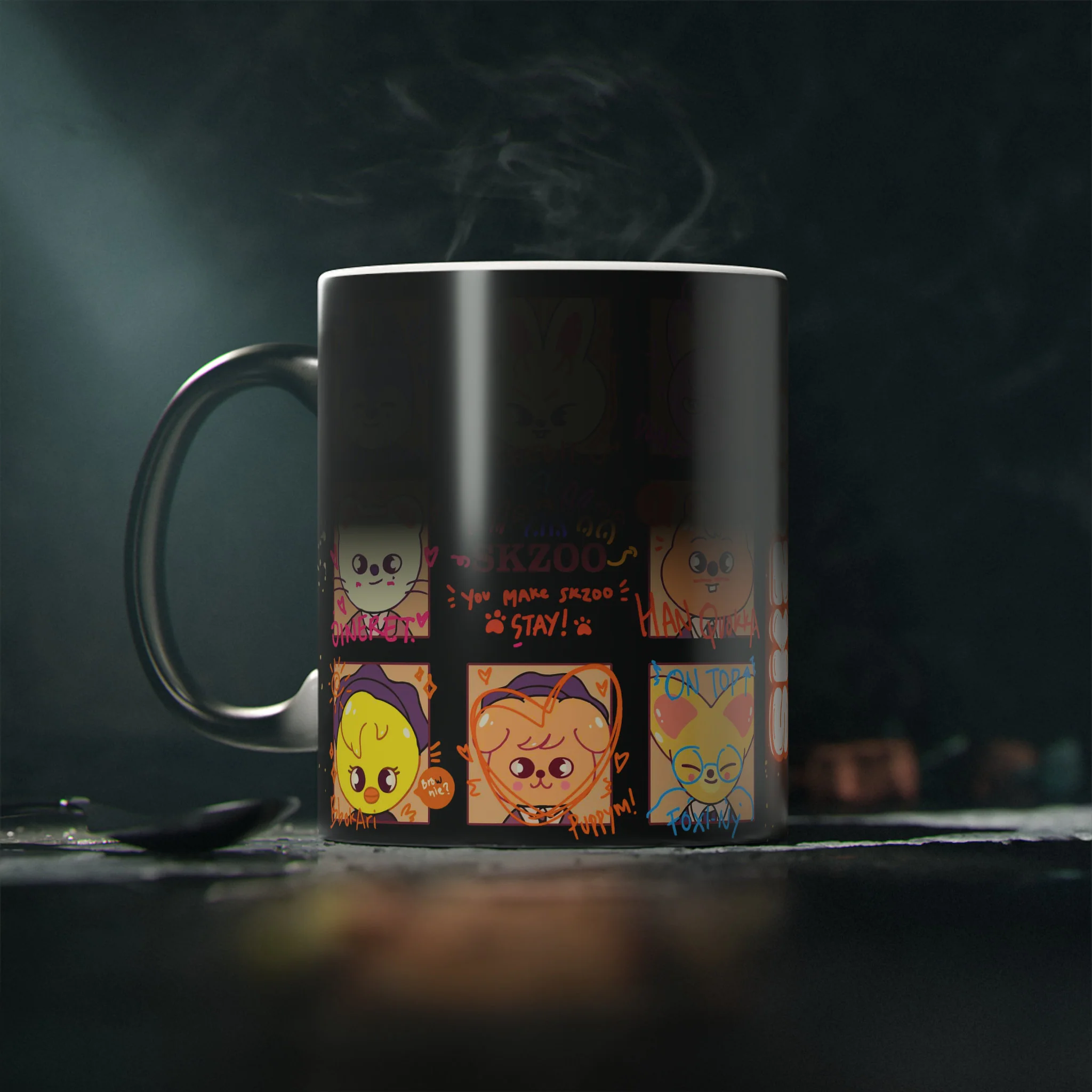 Skzoo Character Heat Reactive Ceramic Morphing Mug 11oz