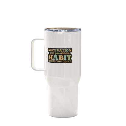 Motivation Printed Travel Mug With Timeless Retro Style - Inspire Cups
