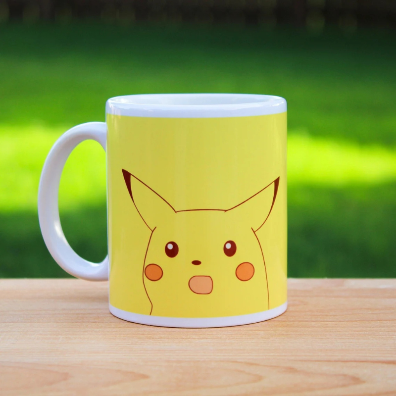 Meme Surprised Pikachu Ceramic Mug