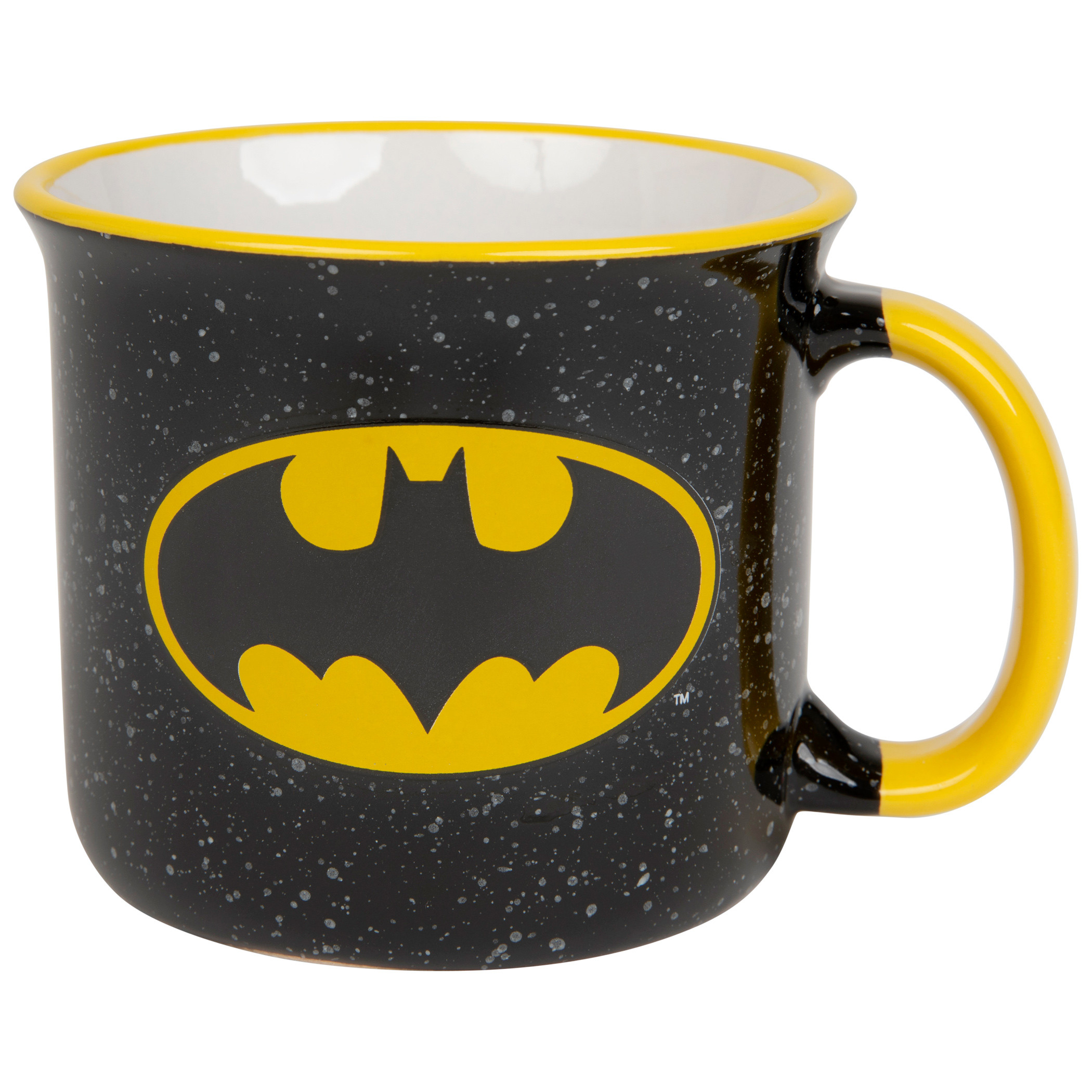Batman Bat Signal Speckled Camper Mug