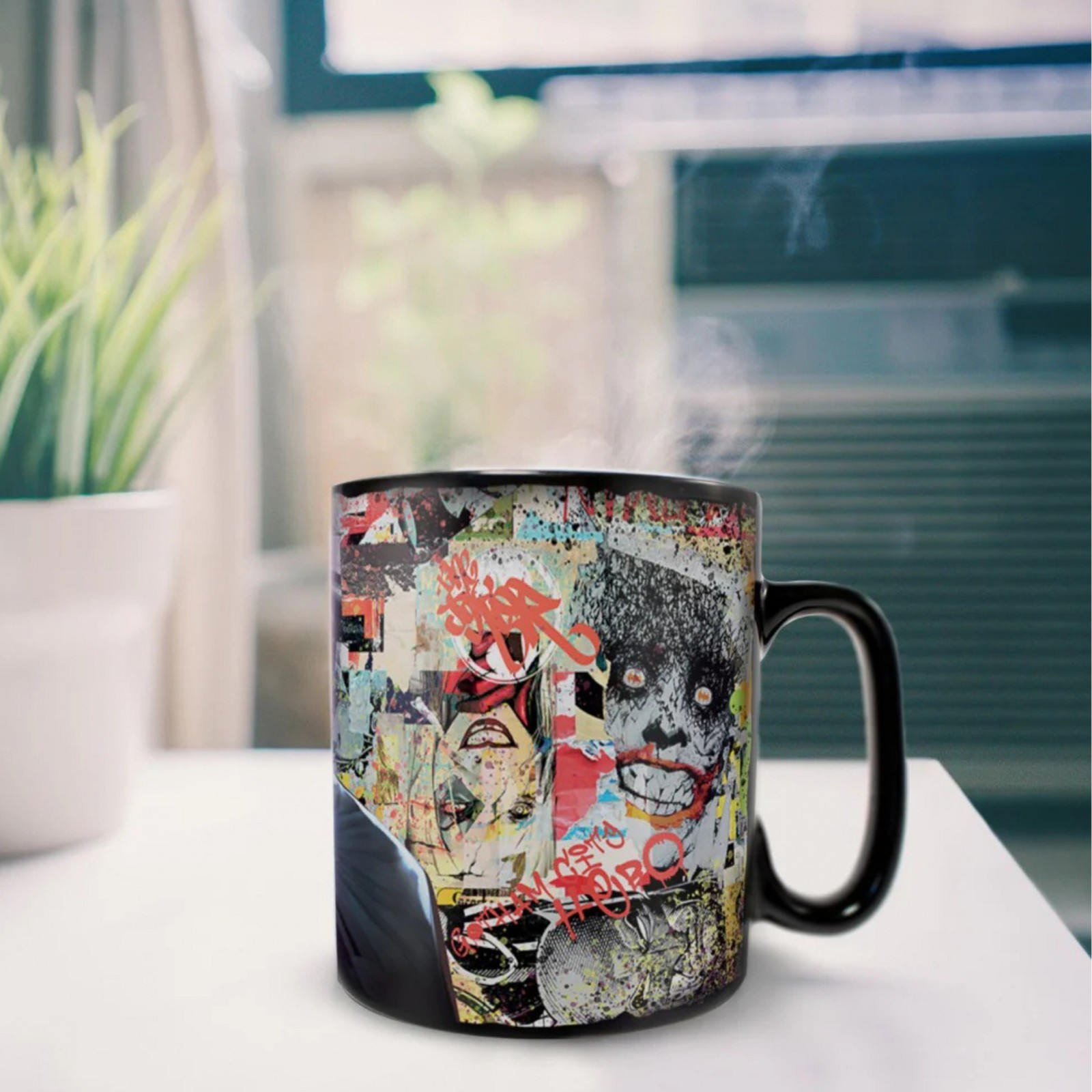 Joker Character Urban Collage Cup