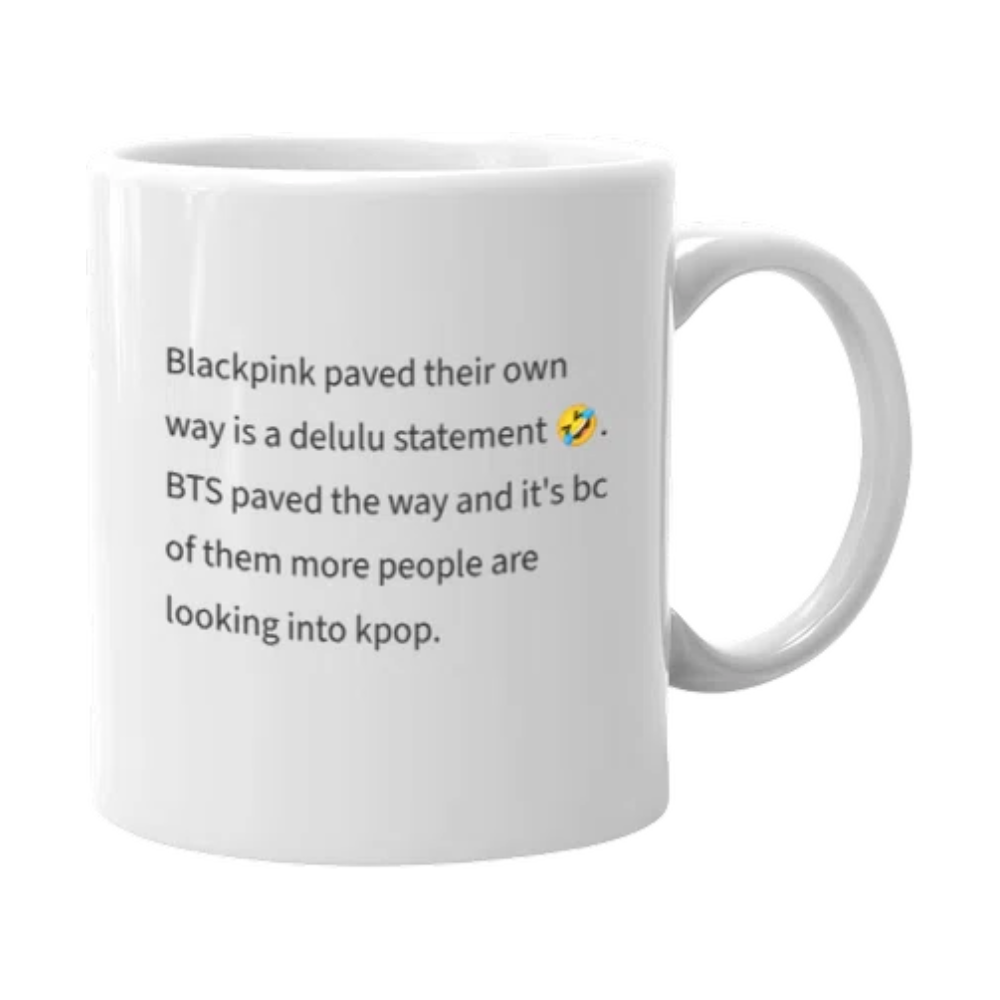 Black PinkCeramic Coffee Mug For Music Fans