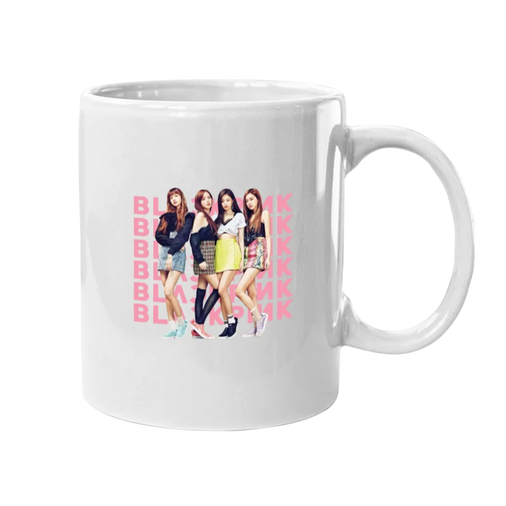 Black pink Ceramic Coffee Mug For Daily Beverage Use