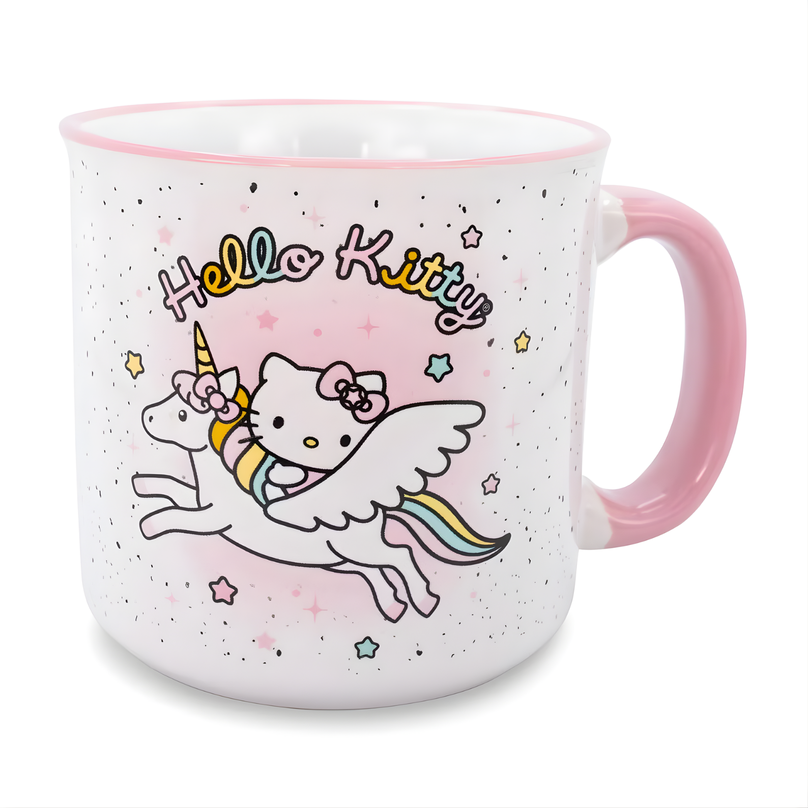 Silver Buffalo Sanrio Hello Kitty Unicorn Star Ceramic Camper Mug