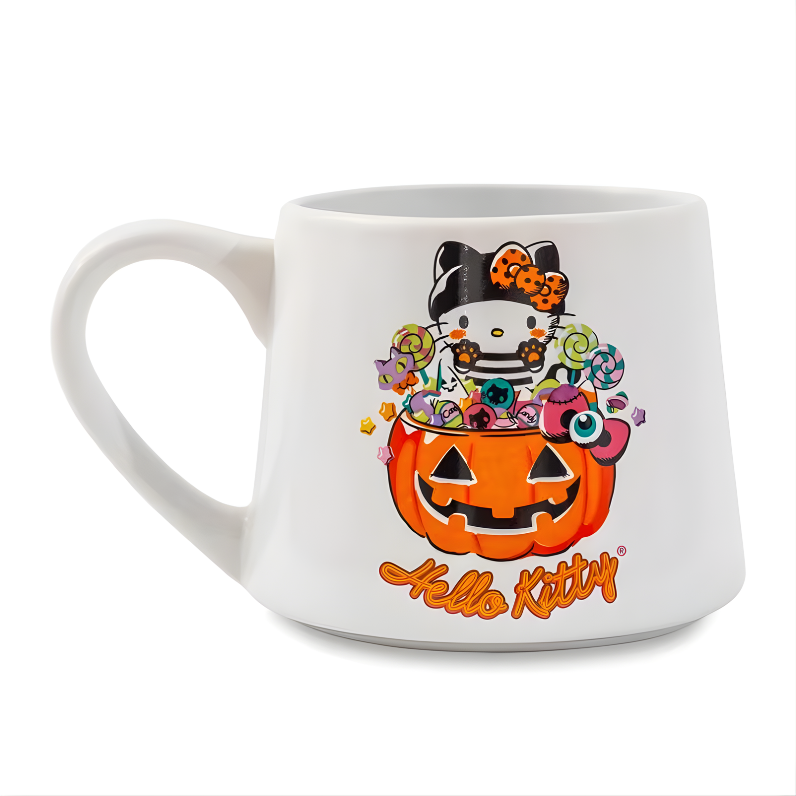 Sanrio Hello Kitty Pumpkin Candy Burglar Tapered Pottery Mug