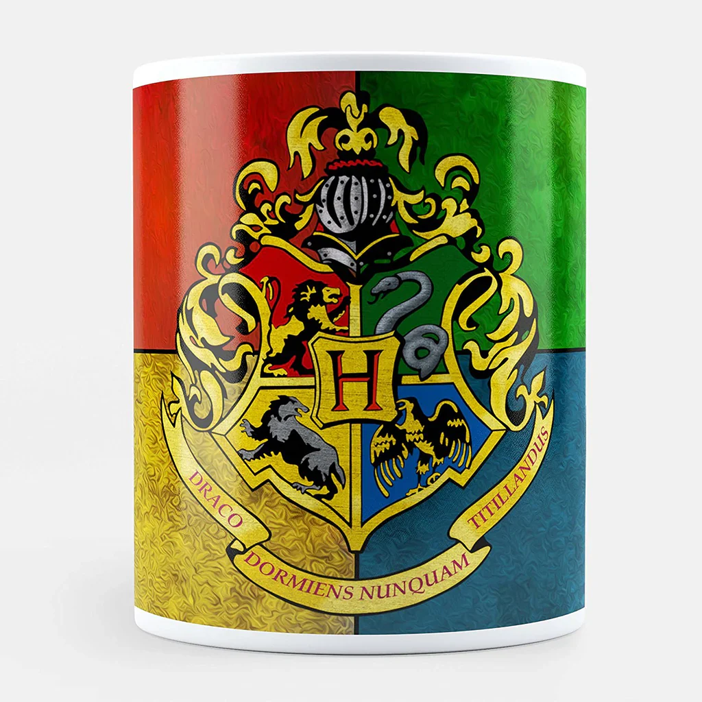 Harry Potter 350ml Ceramic Mug Showing School Badge Crest Details