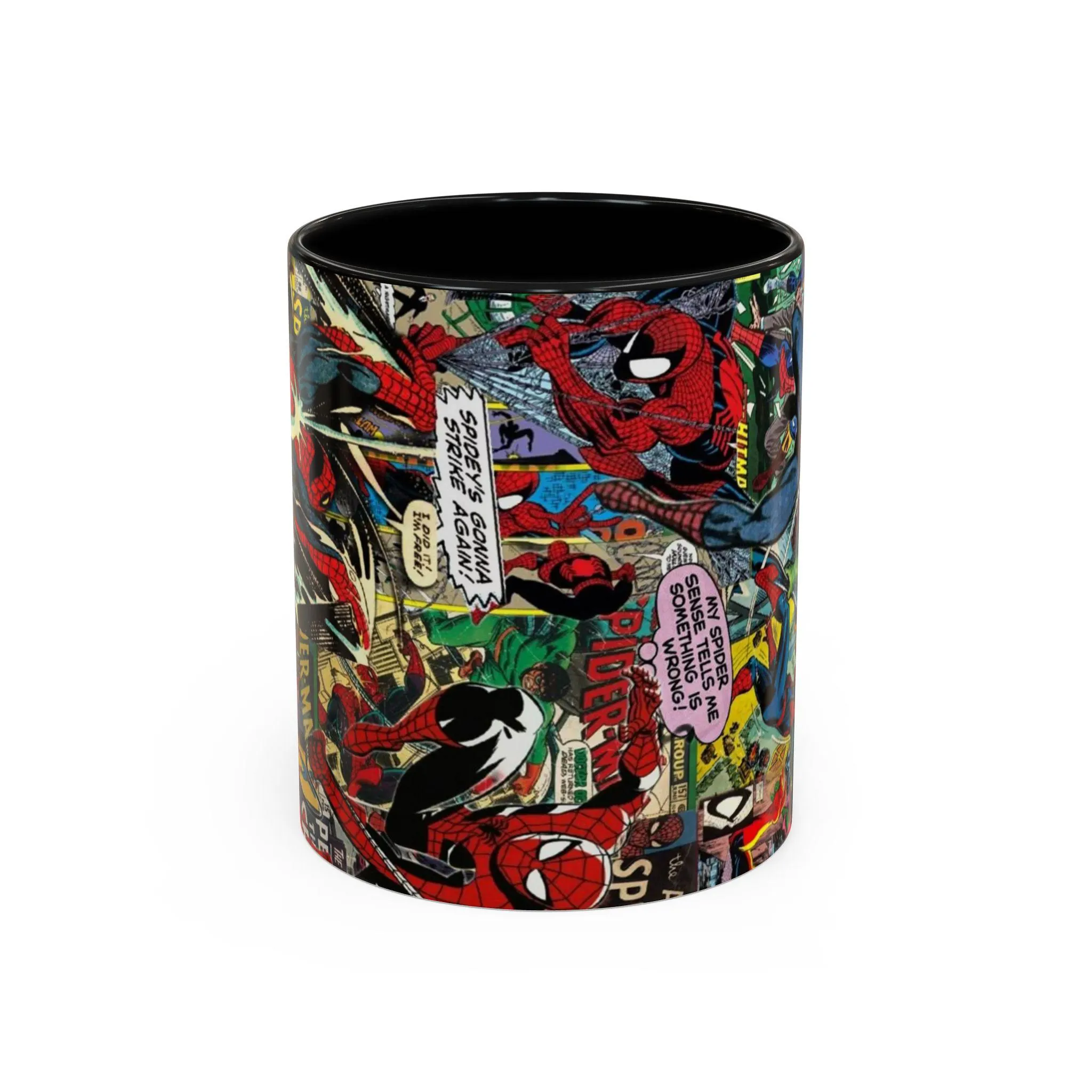 Spider Man Comic Collage Ceramic Mug