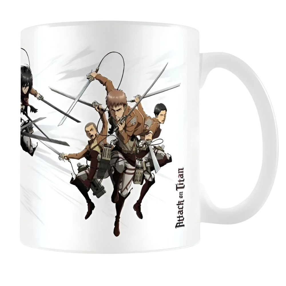 Attack on Titan Squad Themed Anime Character Ceramic Coffee Mug