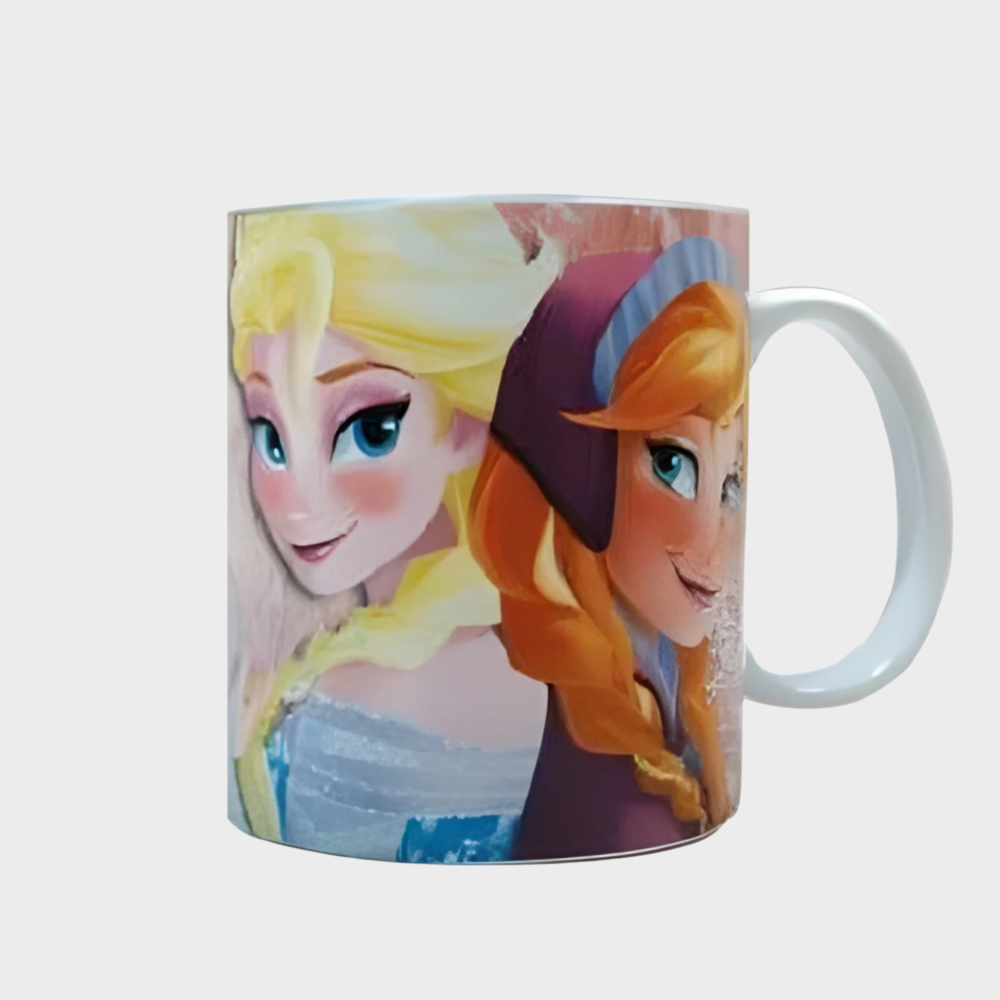 Frozen Sisters Elsa And Anna Design Coffee Mug With Quote Printed