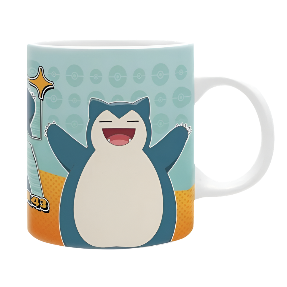 Pokemon Snorlax Comic Strip Ceramic Drinking Mug