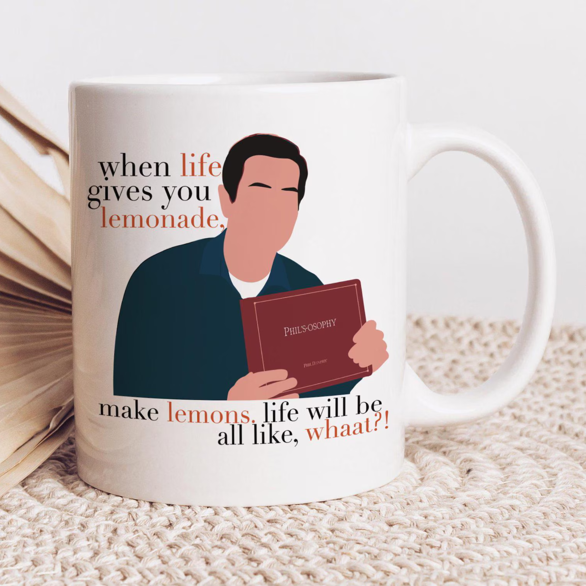 Modern Family Phil Dunphy Ceramic Coffee Mug When Life Gives You Lemonade
