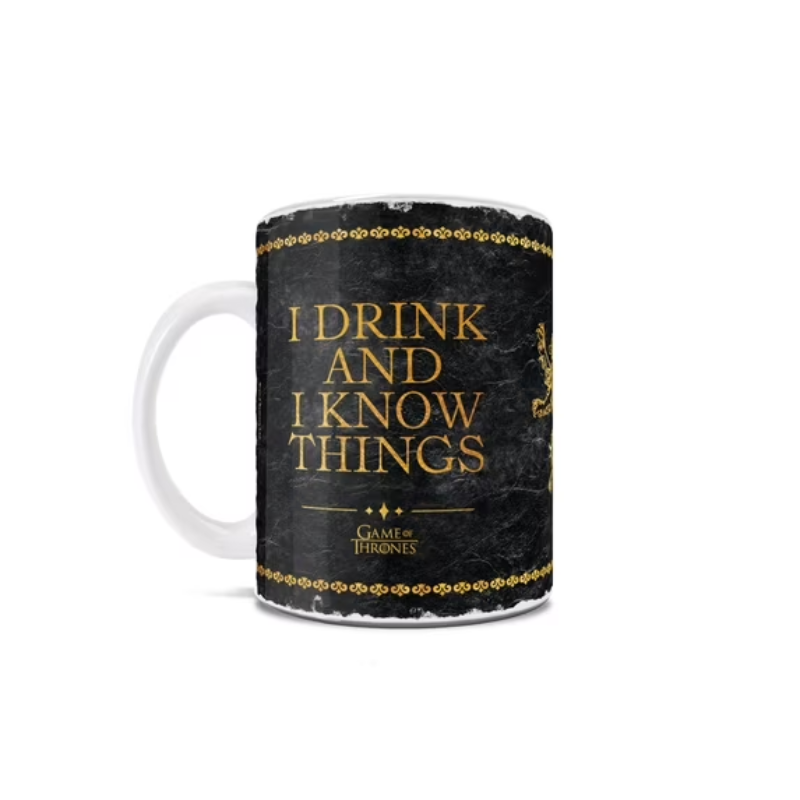 I Drink And I Know Things Game Of Thrones Printed 11oz Ceramic Mug
