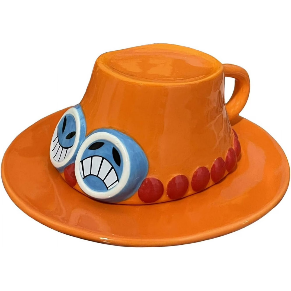 One Piece Anime Luffys Hat Inspired Ceramic Coffee Cup