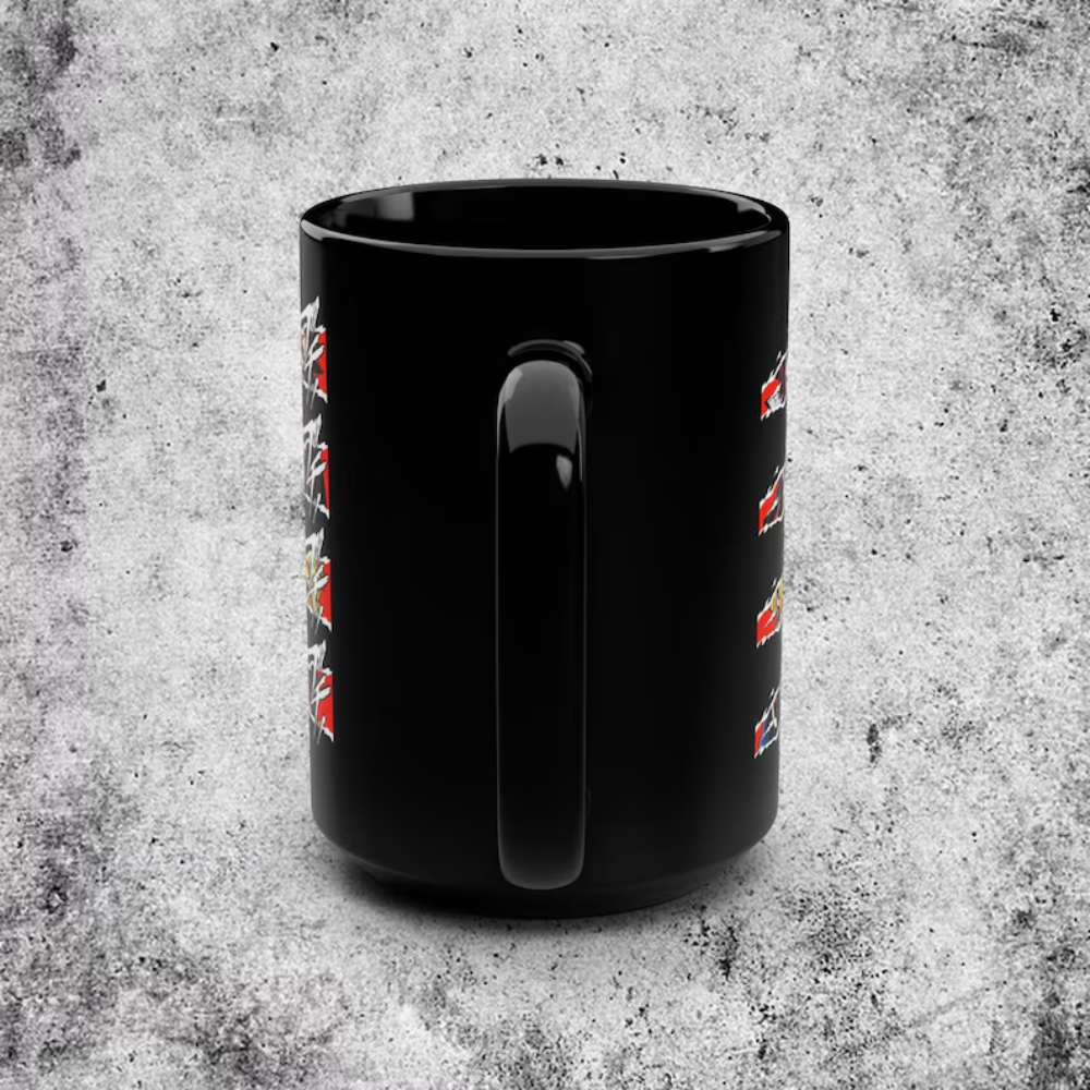 Demon Slayer Black Mug Christmas Gift - Anime Xmas Coffee