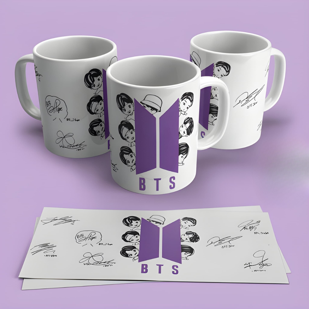 Autographs mug - Kpop Gift - Army Gift - Army mug