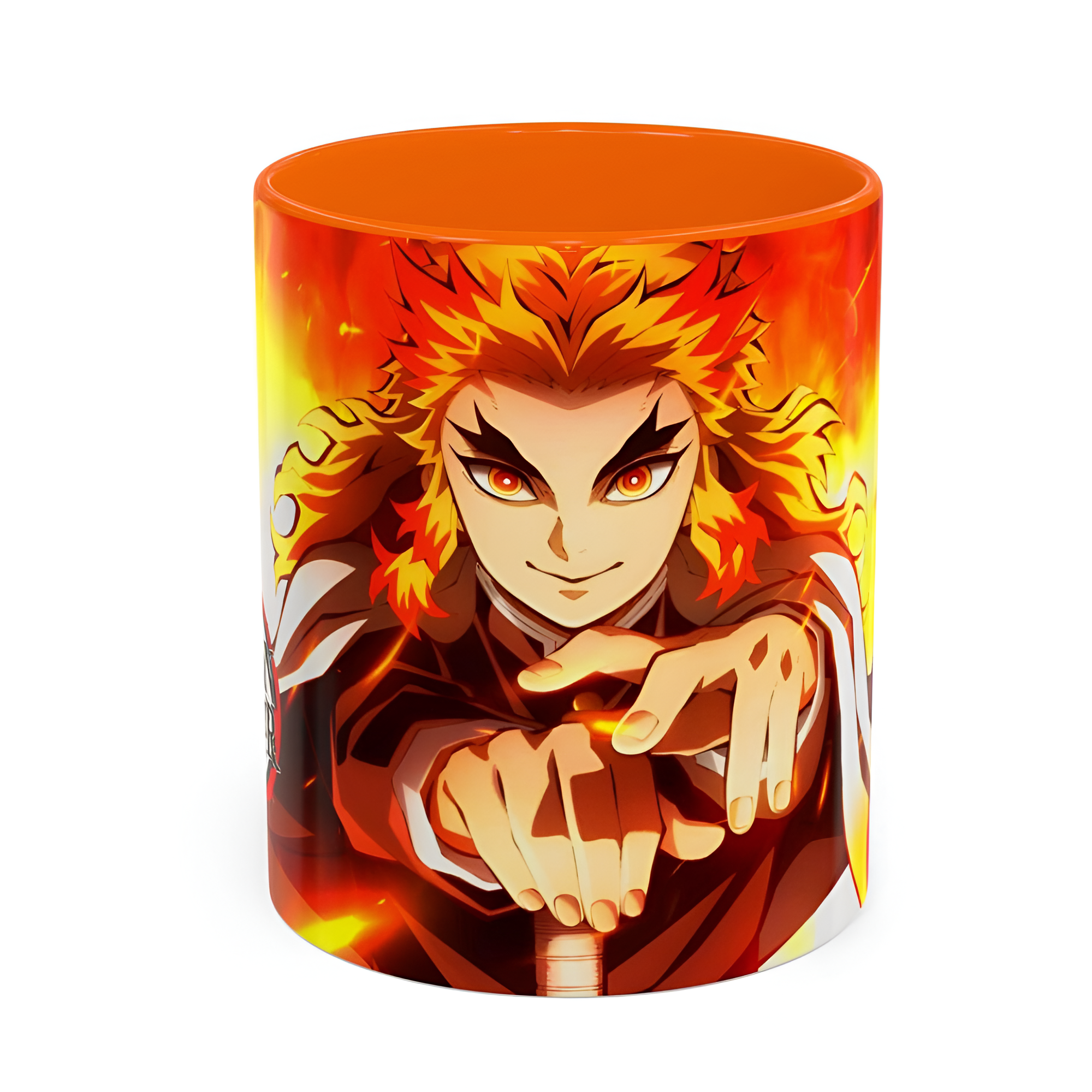 Kyojuro Rengoku Mug, Demon Slayer Cup, Anime Coffee Mug, 11oz, 15oz, High Quality Ceramic