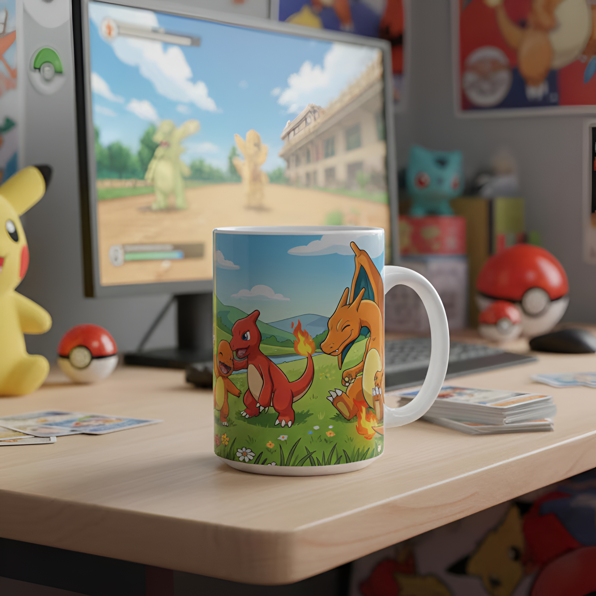 Pokemon Charmander Charmeleon Charizard Mug 