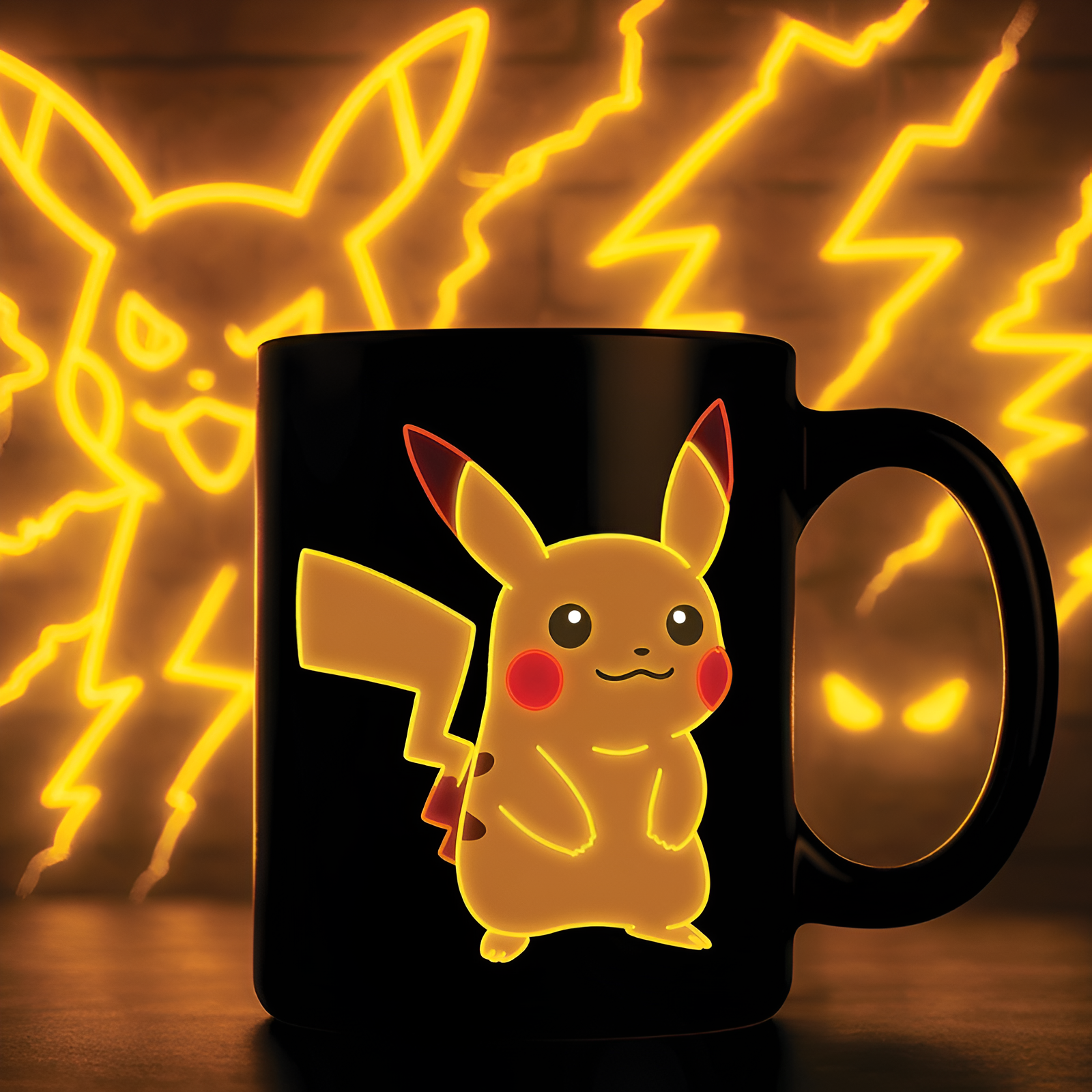 15 Oz Neon Pikachu Pokemon Mug