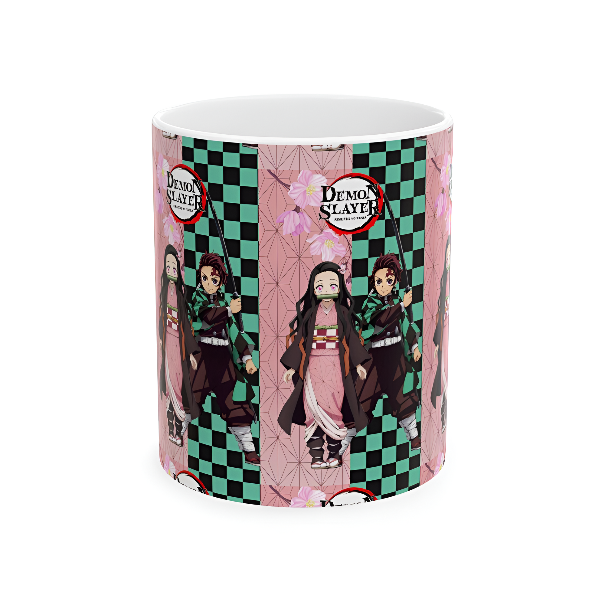 Demon Slayer Pattern Ceramic Drinking Vessel