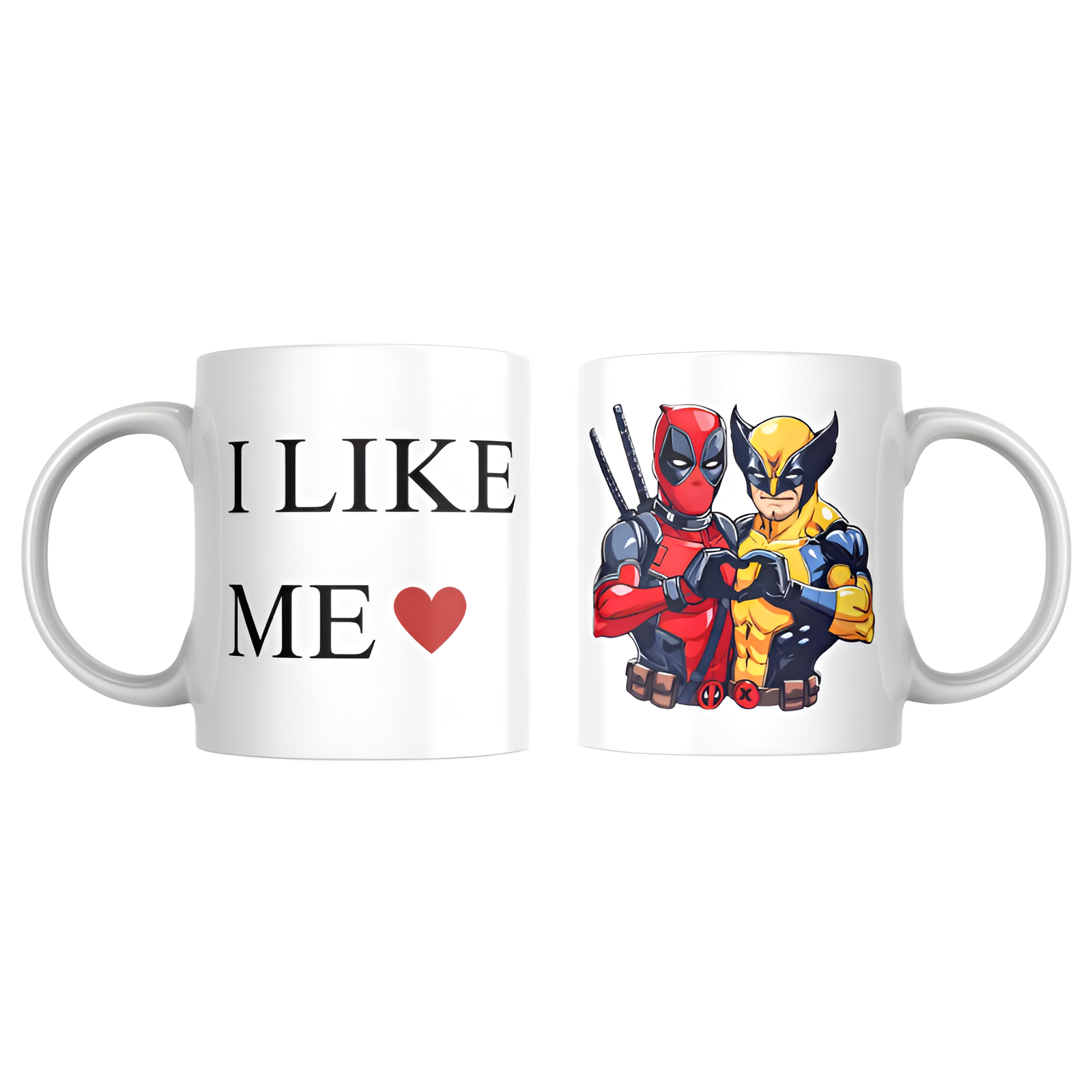 I LIKE ME Deadpool Wolverine Funny 15 Oz Mug