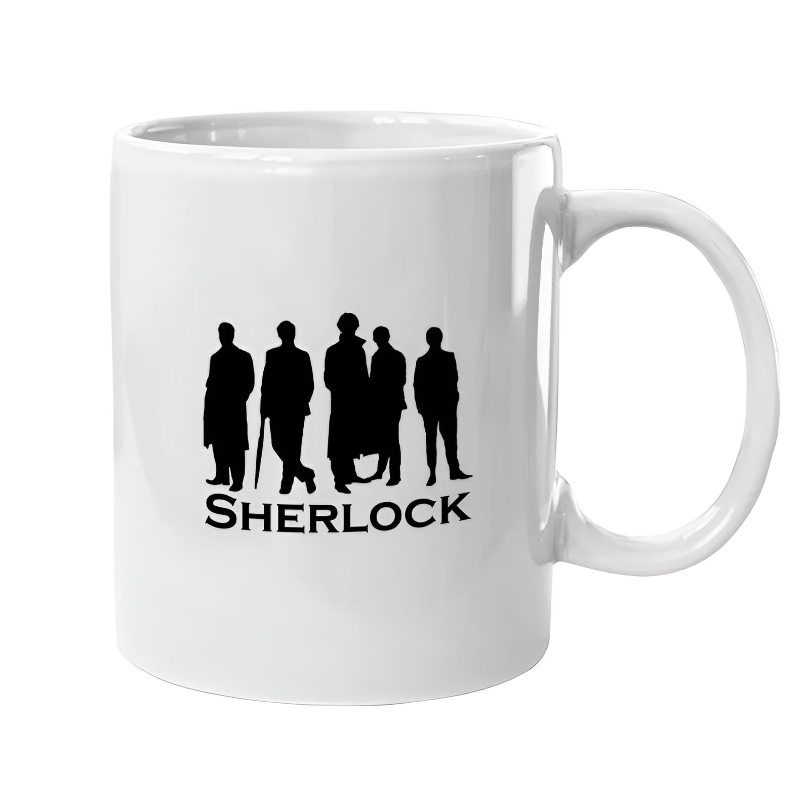 Sherlock Silhouette Ceramic Coffee Mug For Fans