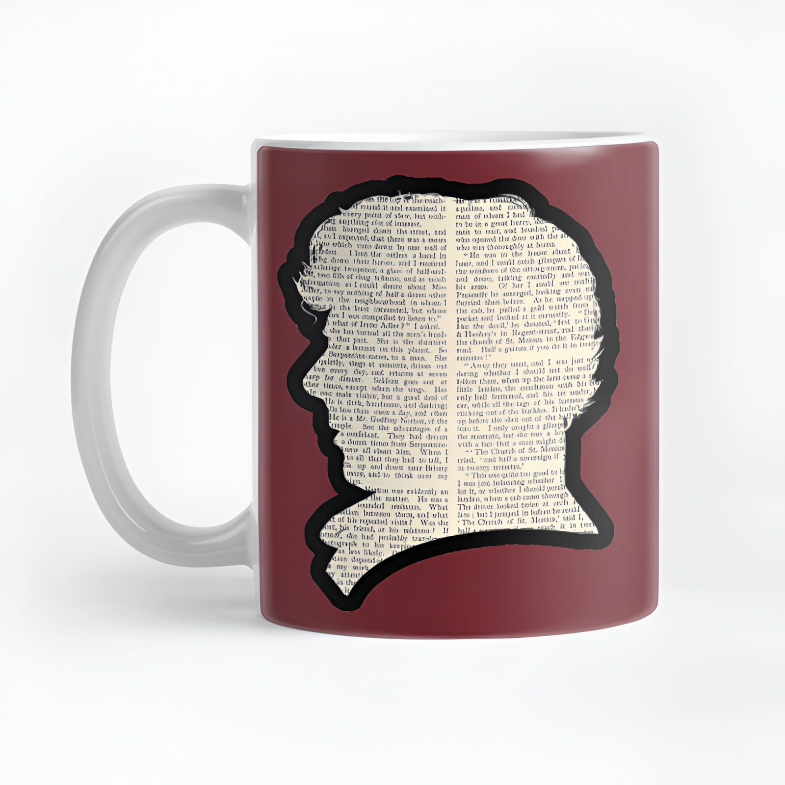 Sherlock Holmes Vintage Silhouette Ceramic Coffee Mug 