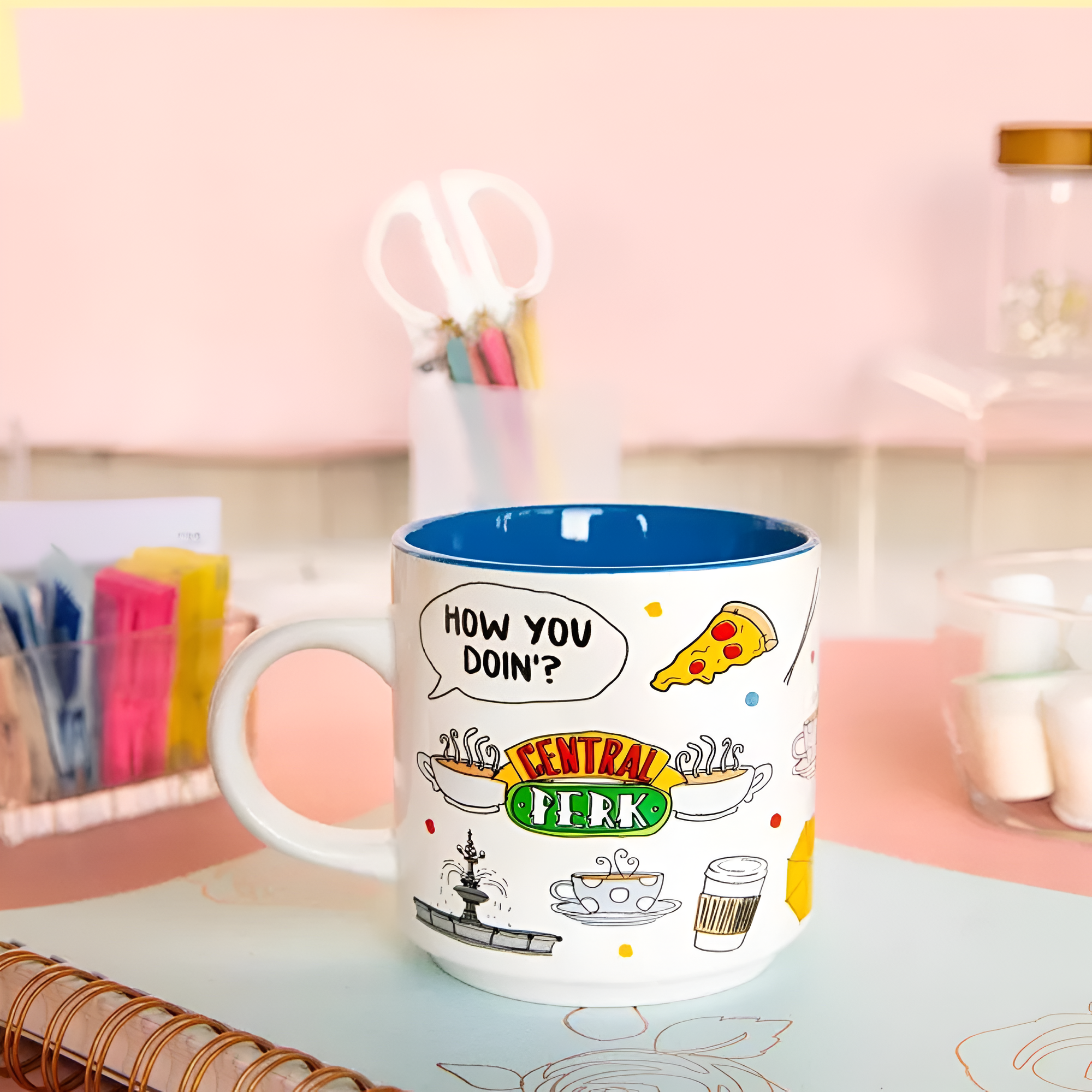 Friends Themed Icons Ceramic Coffee Mug