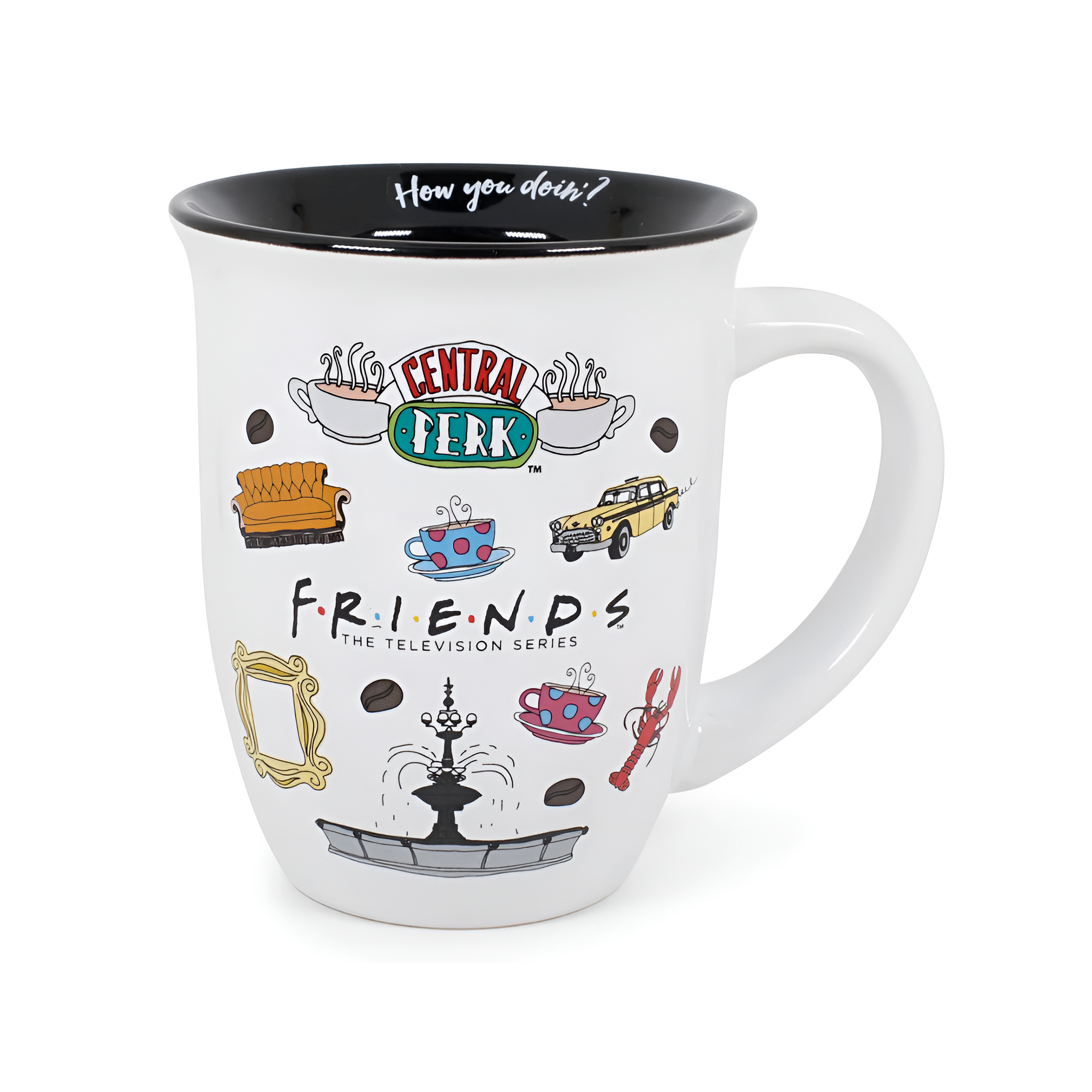 Friends Central Perk Ceramic Coffee Mug Icons