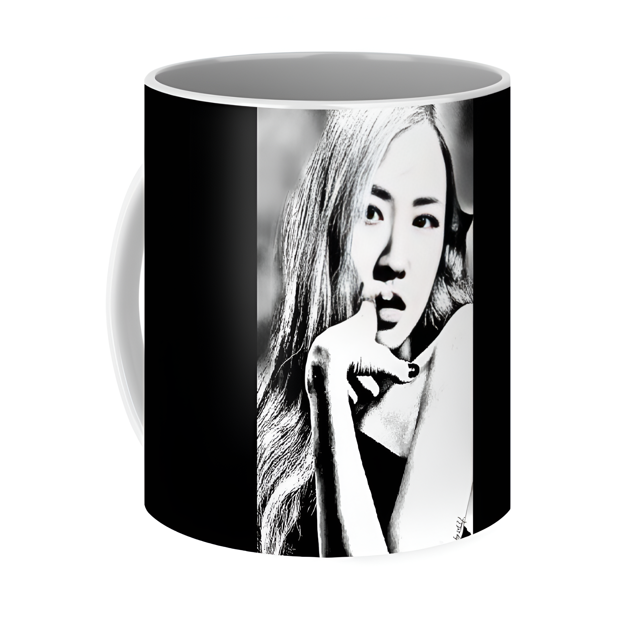 Ceramic Coffee Mug With Stylized Artist Portrait