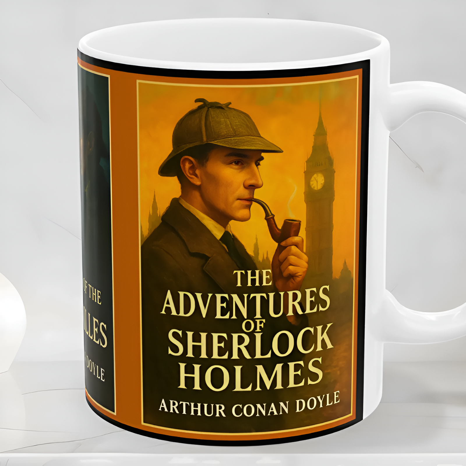 Sherlock Holmes Mystery Literary Tribute Ceramic Mug