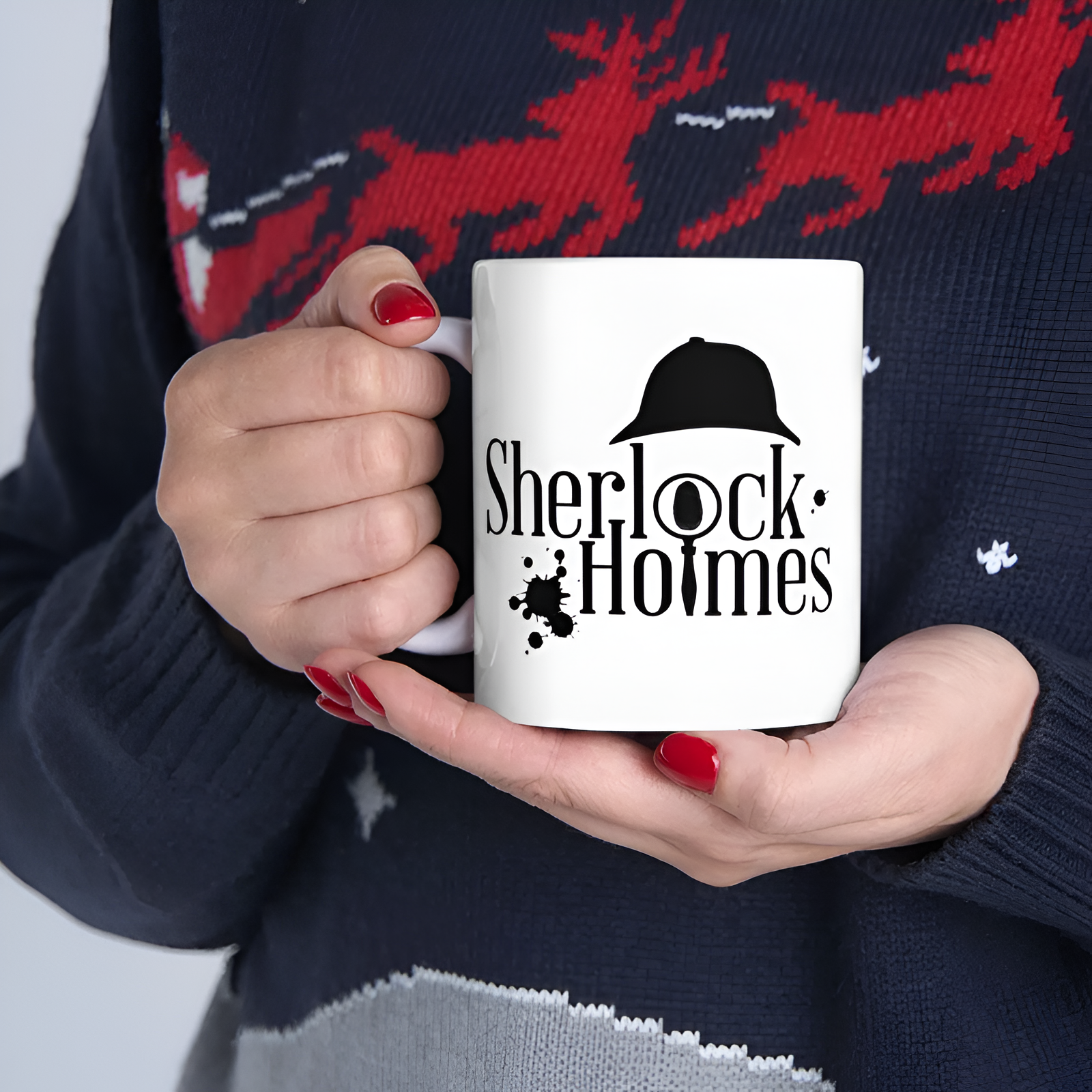 Sherlock Holmes 221B Themed Ceramic Coffee Mug
