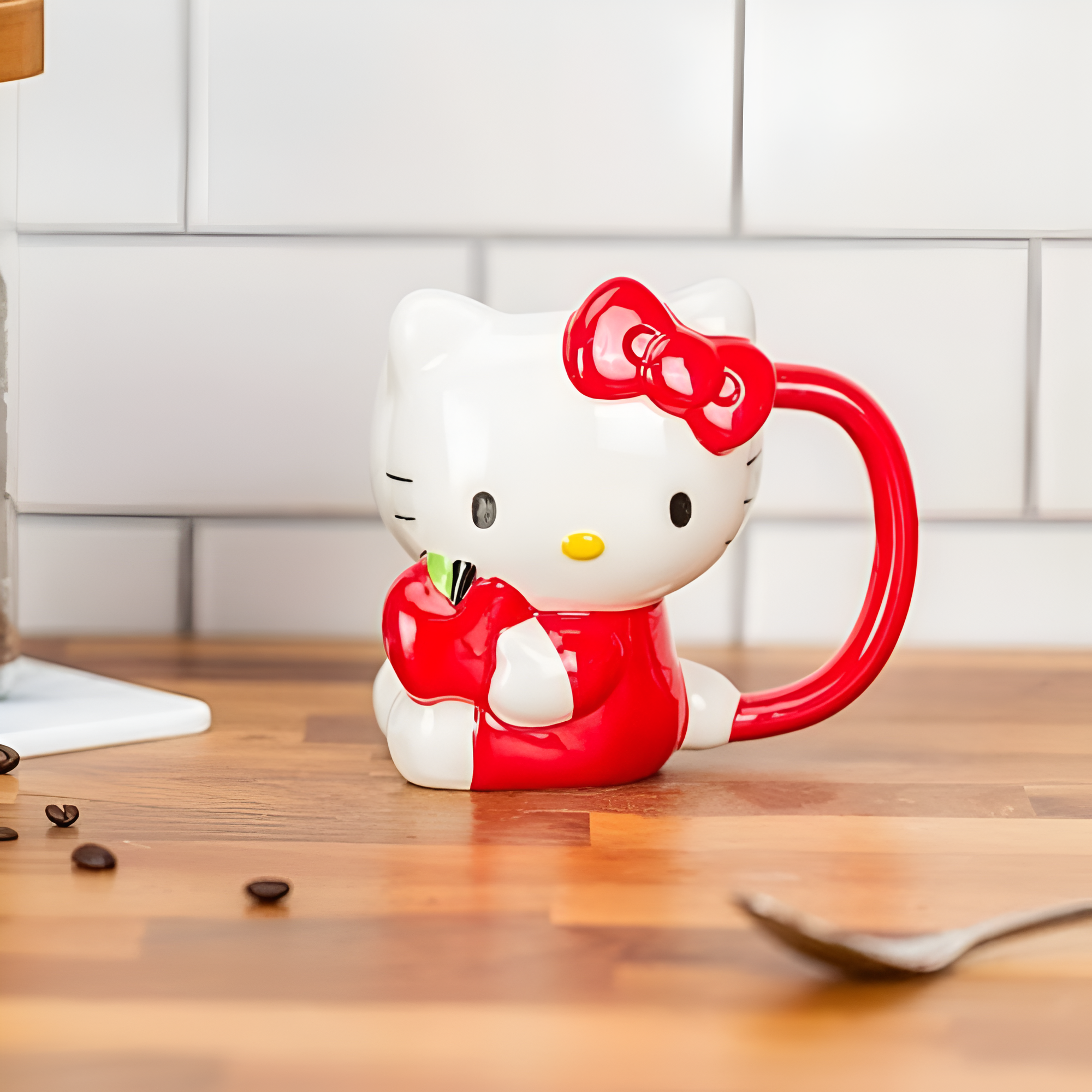 Hello Kitty Character Themed Sculpted Ceramic Mug