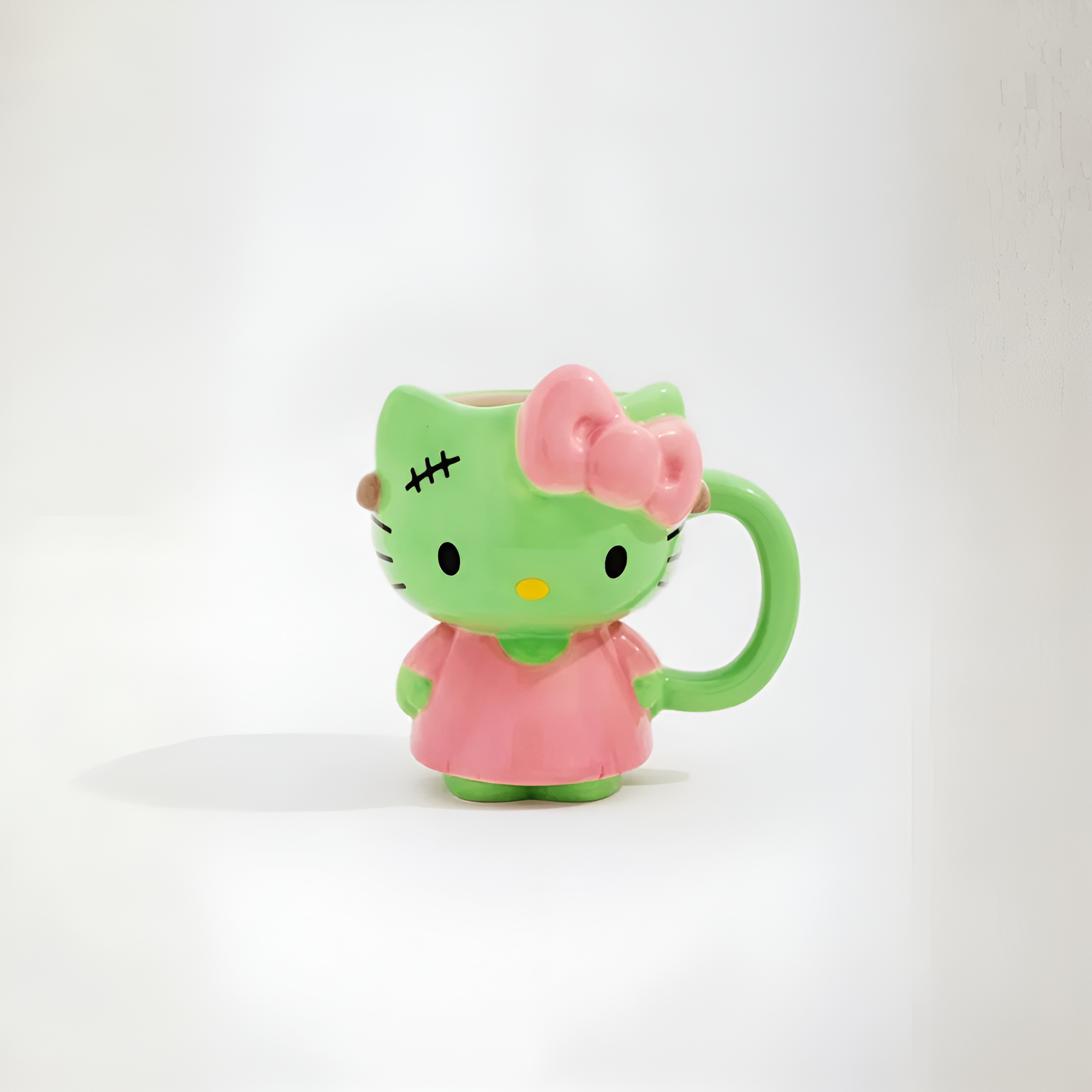 Hello Kitty Character Themed Frankenstein Sculpted Ceramic Mug