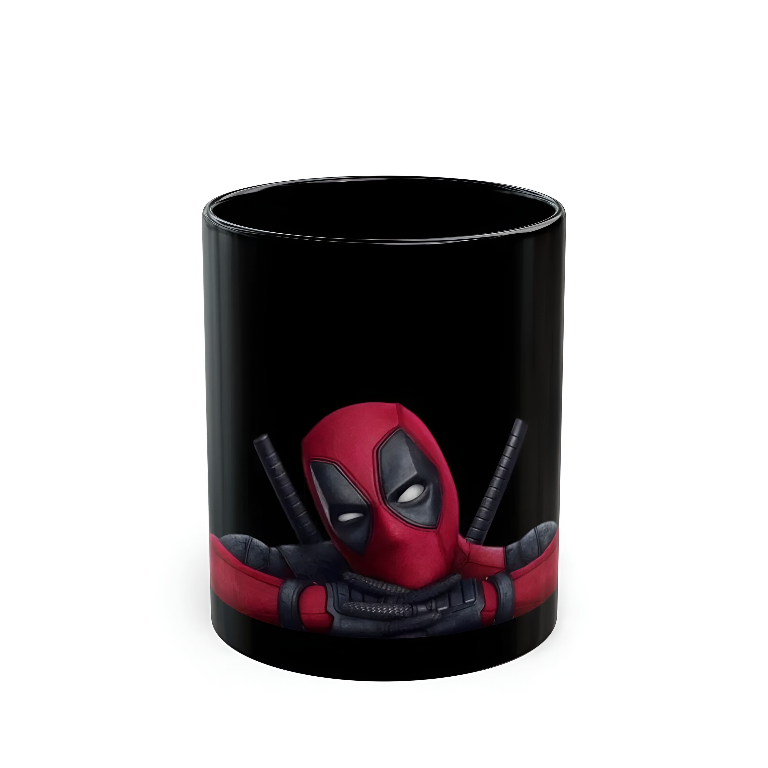 Marvel Deadpool Black Coffee Mug Funny Ceramic Tea and Coffee Cup