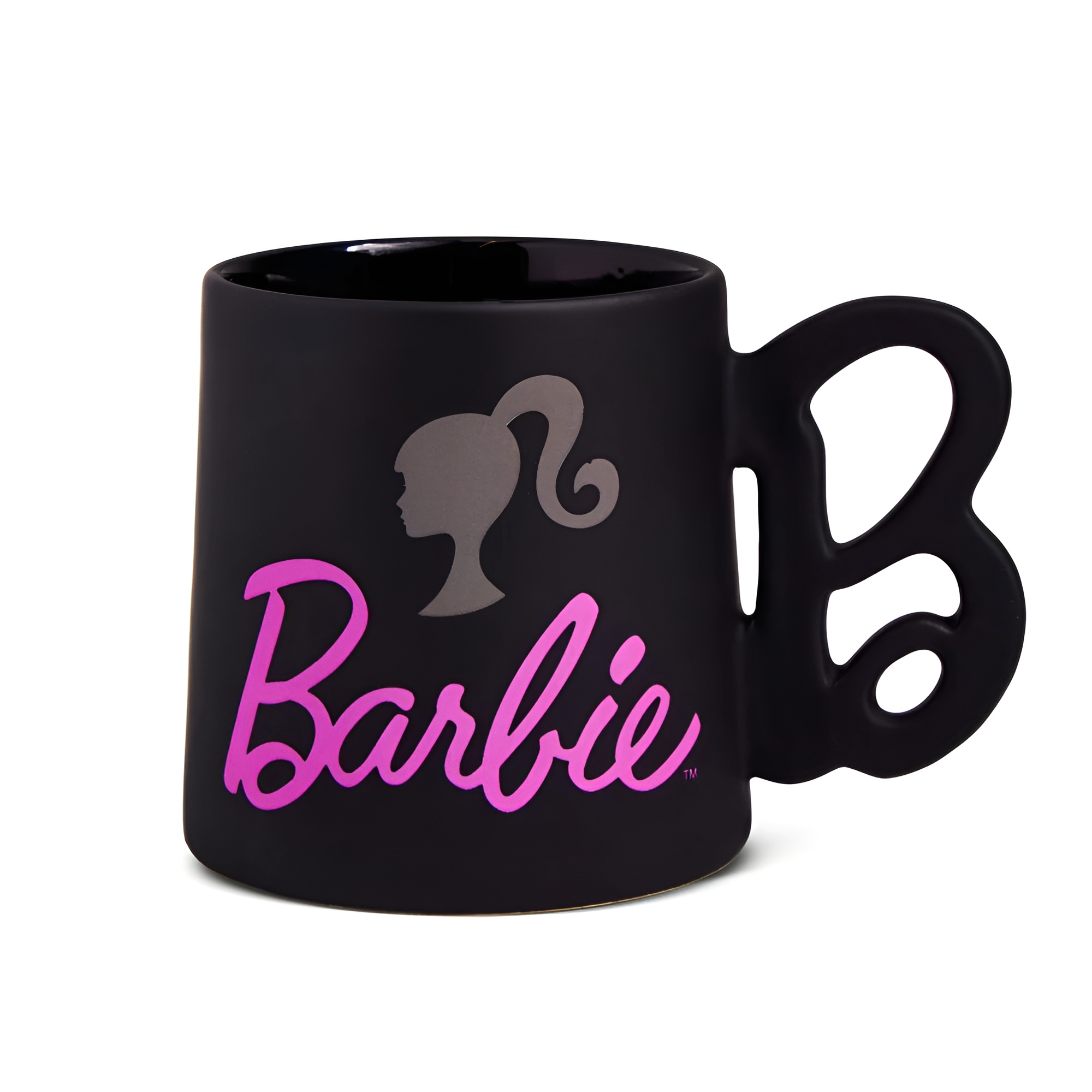 Black Barbie Logo Coffee Mug Stylish Ceramic Tea and Coffee Cup 21oz